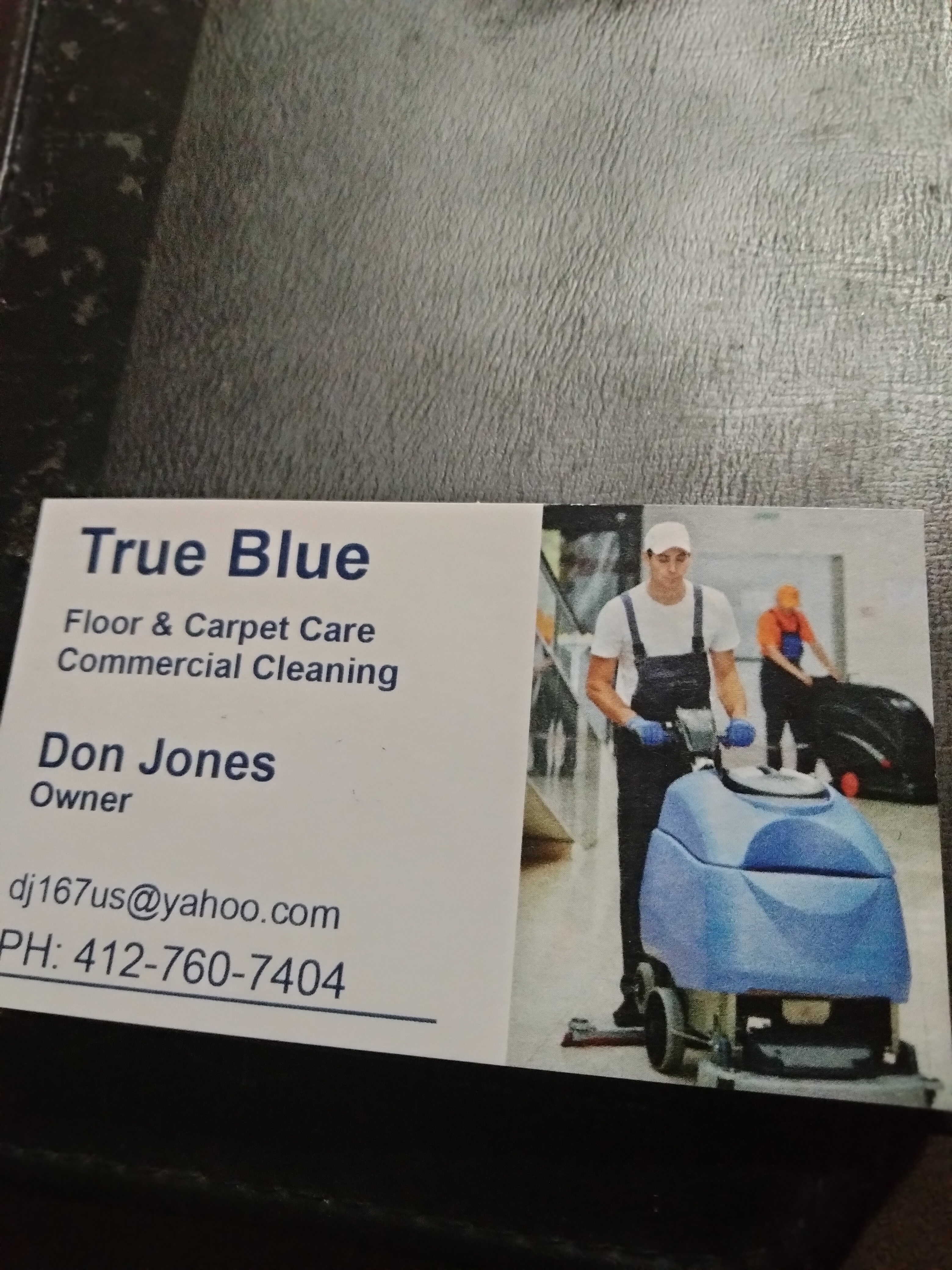 True Blue Floor & Carpet Care  Commercial Cleaning Logo