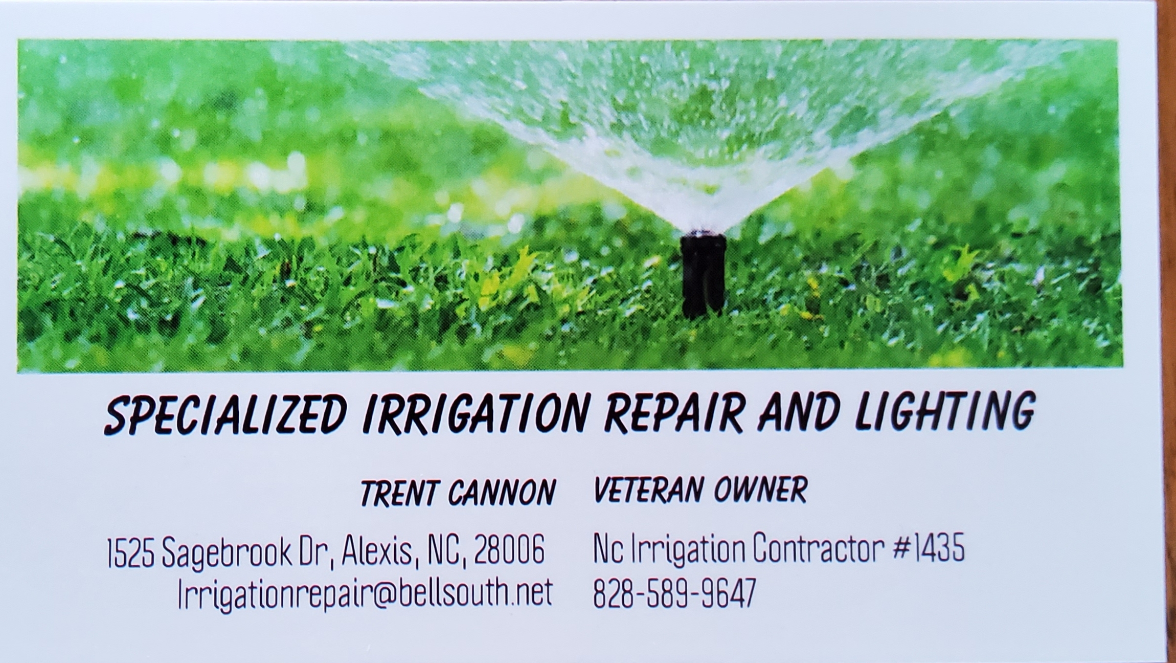 Specialized Irrigation Repair and Lighting Logo