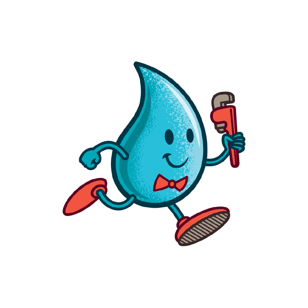Mr. Drippy Plumbing Logo