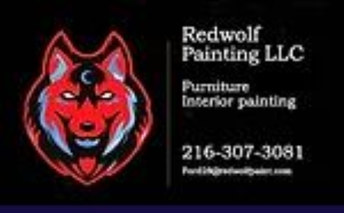 Red Wolf Painting Logo