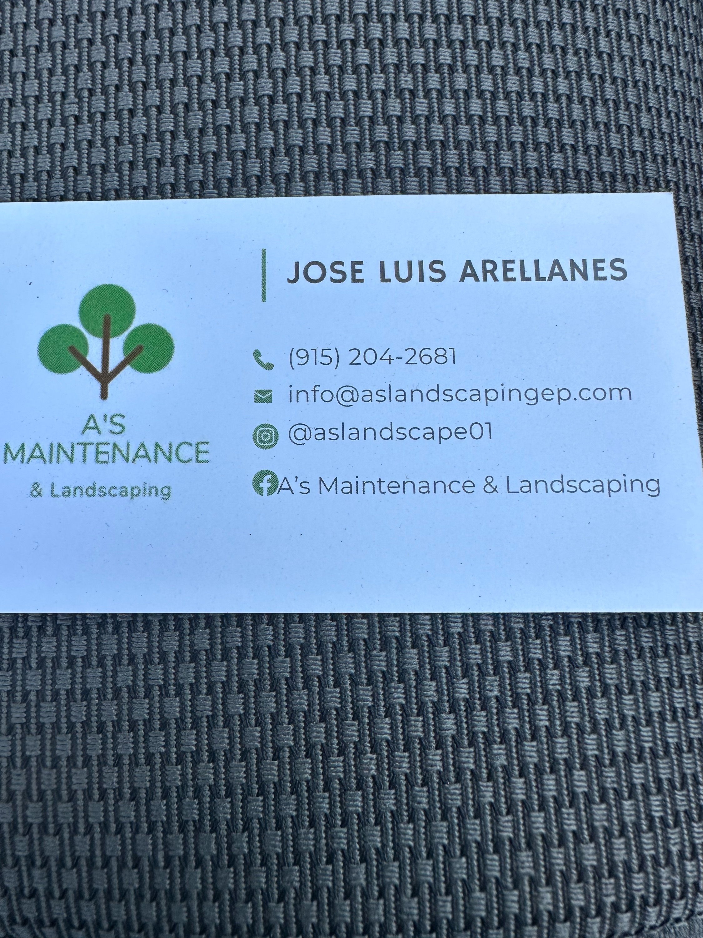 A's Maintenance and Landscaping LLC Logo