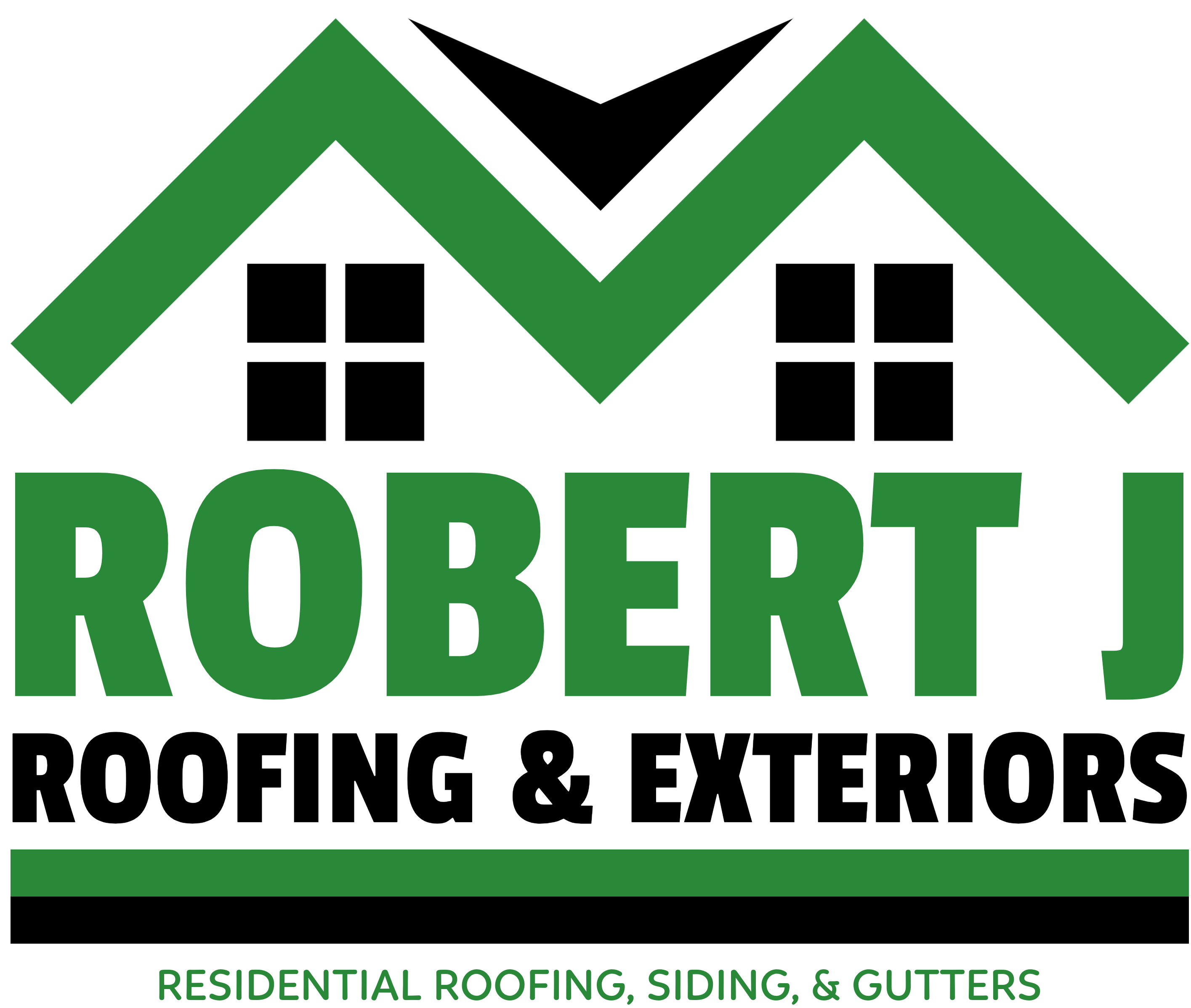 Robert J Roofing & Exteriors LLC Logo