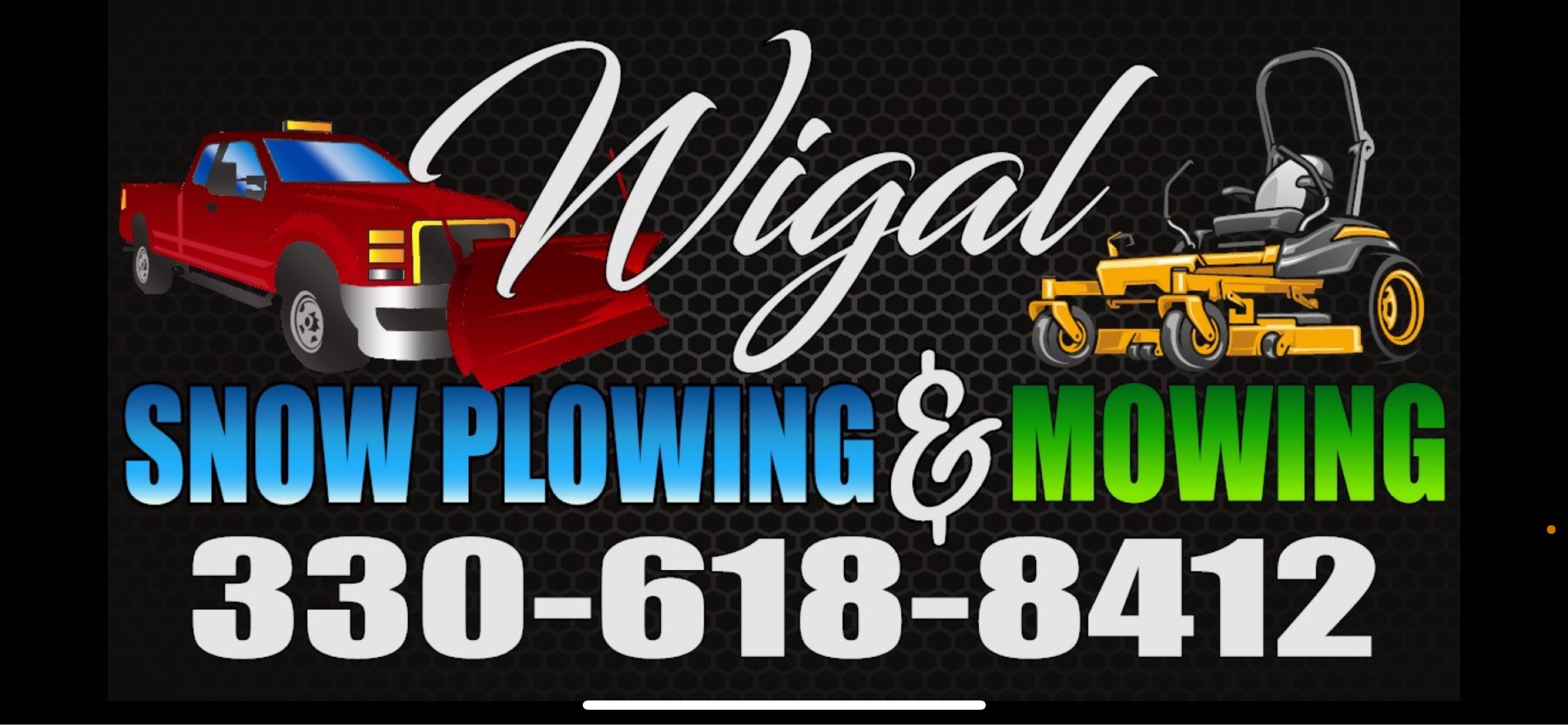 Wigal Snow Plowing and Mowing Logo