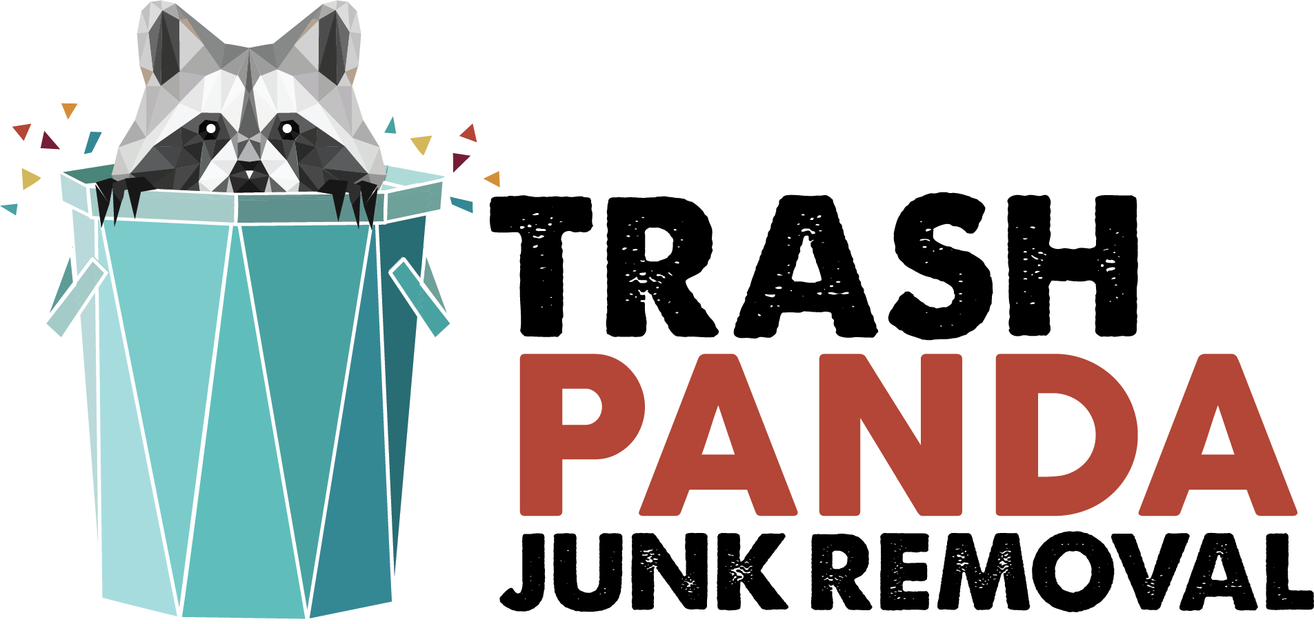 Trash Panda Junk Removal Logo