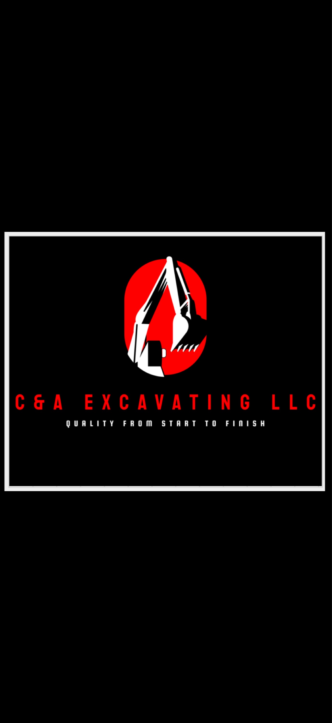 C & A Excavating Logo