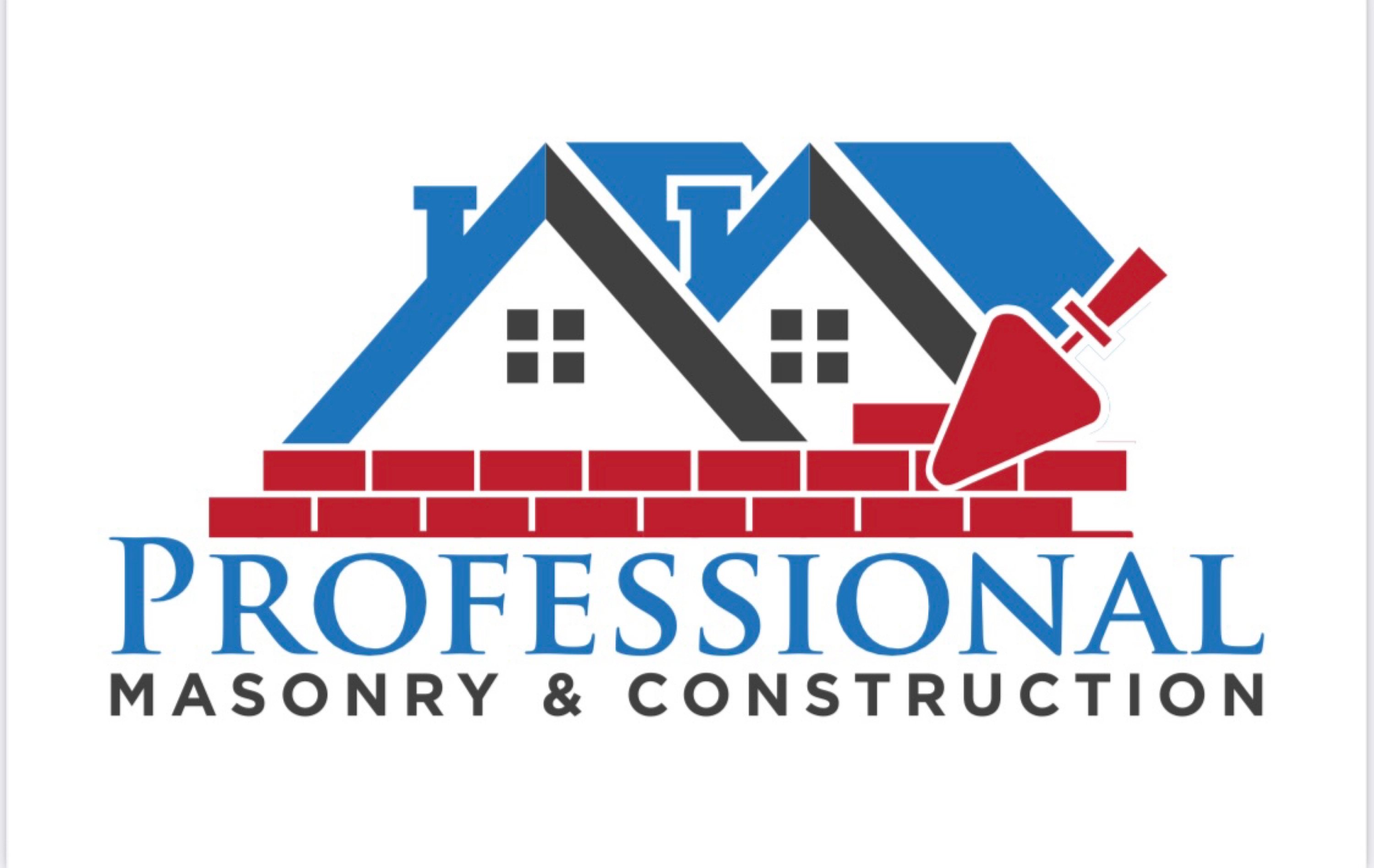 Professional Masonry And Construction Logo