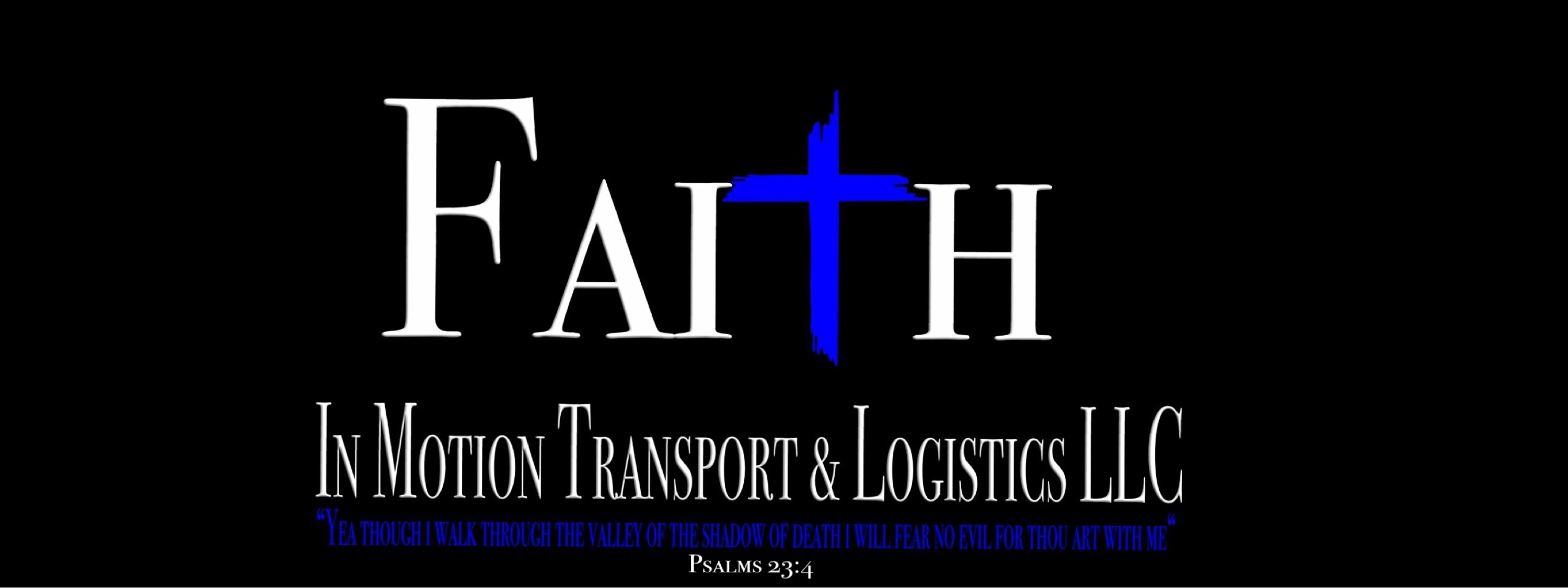 Faith In Motion Transport And Logistics Logo