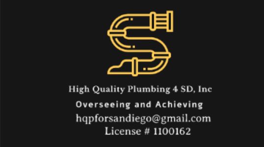 High Quality Plumbing 4 SD, Inc. Logo