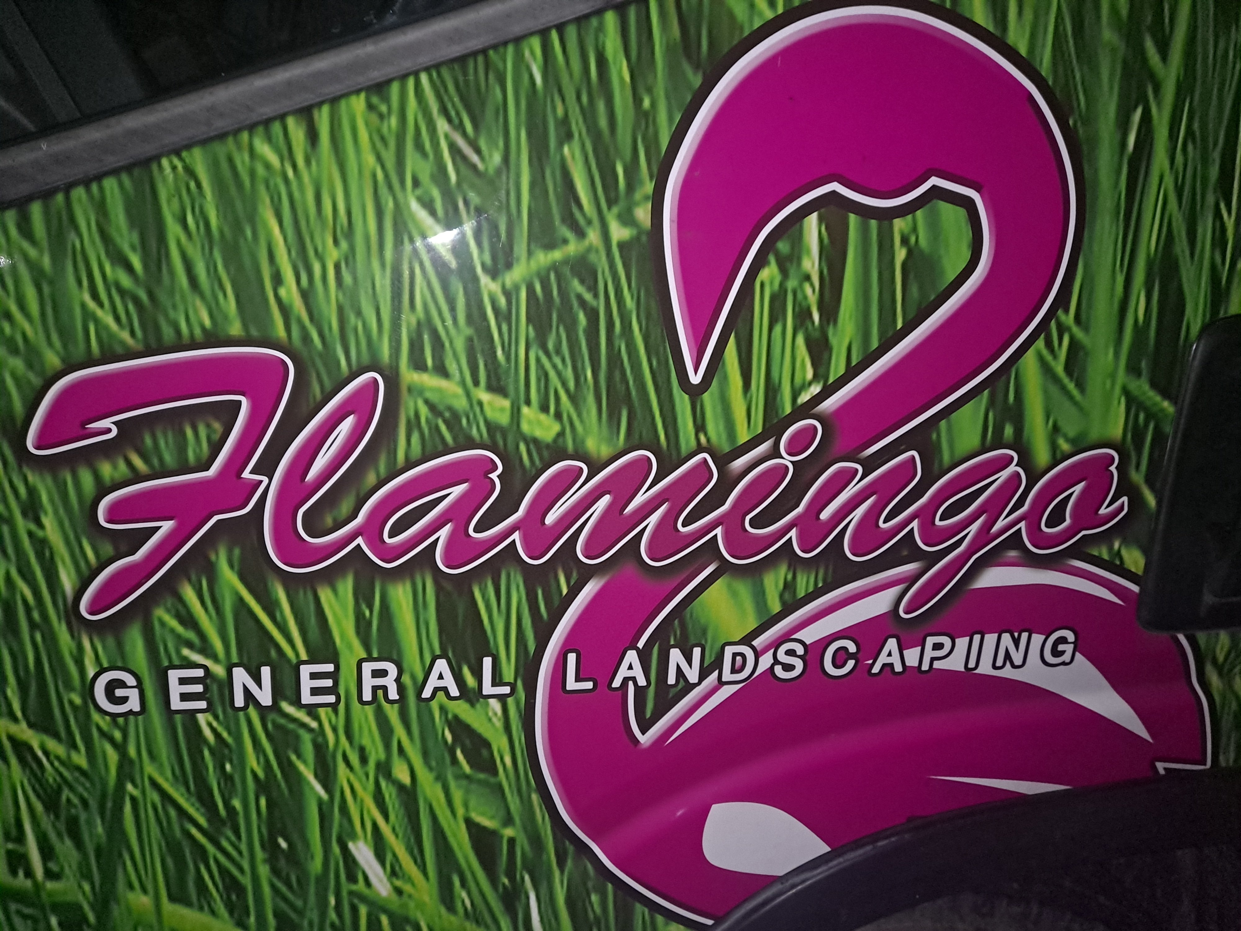 Flamingo Landscaping Logo
