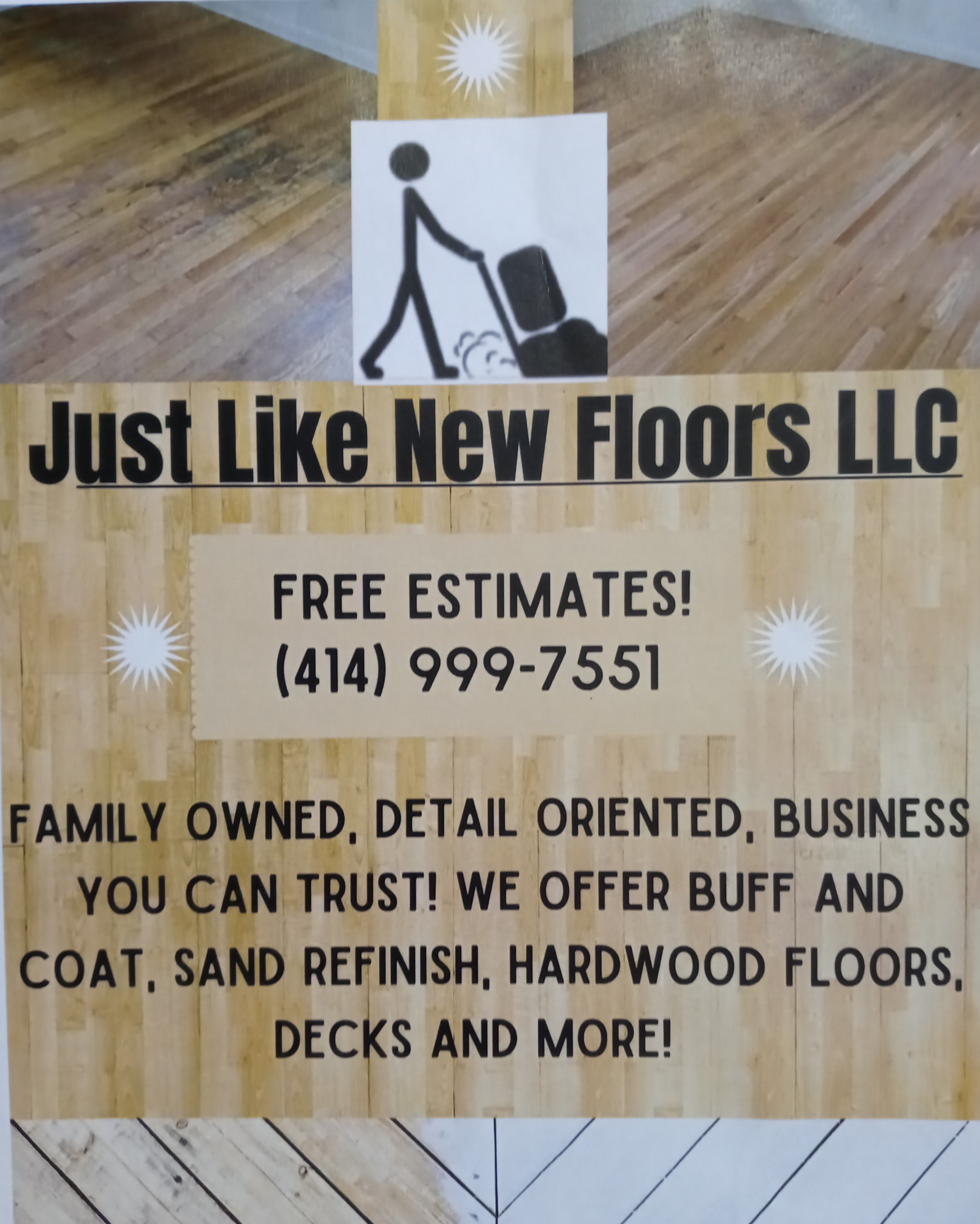 Just Like New Floors, LLC Logo