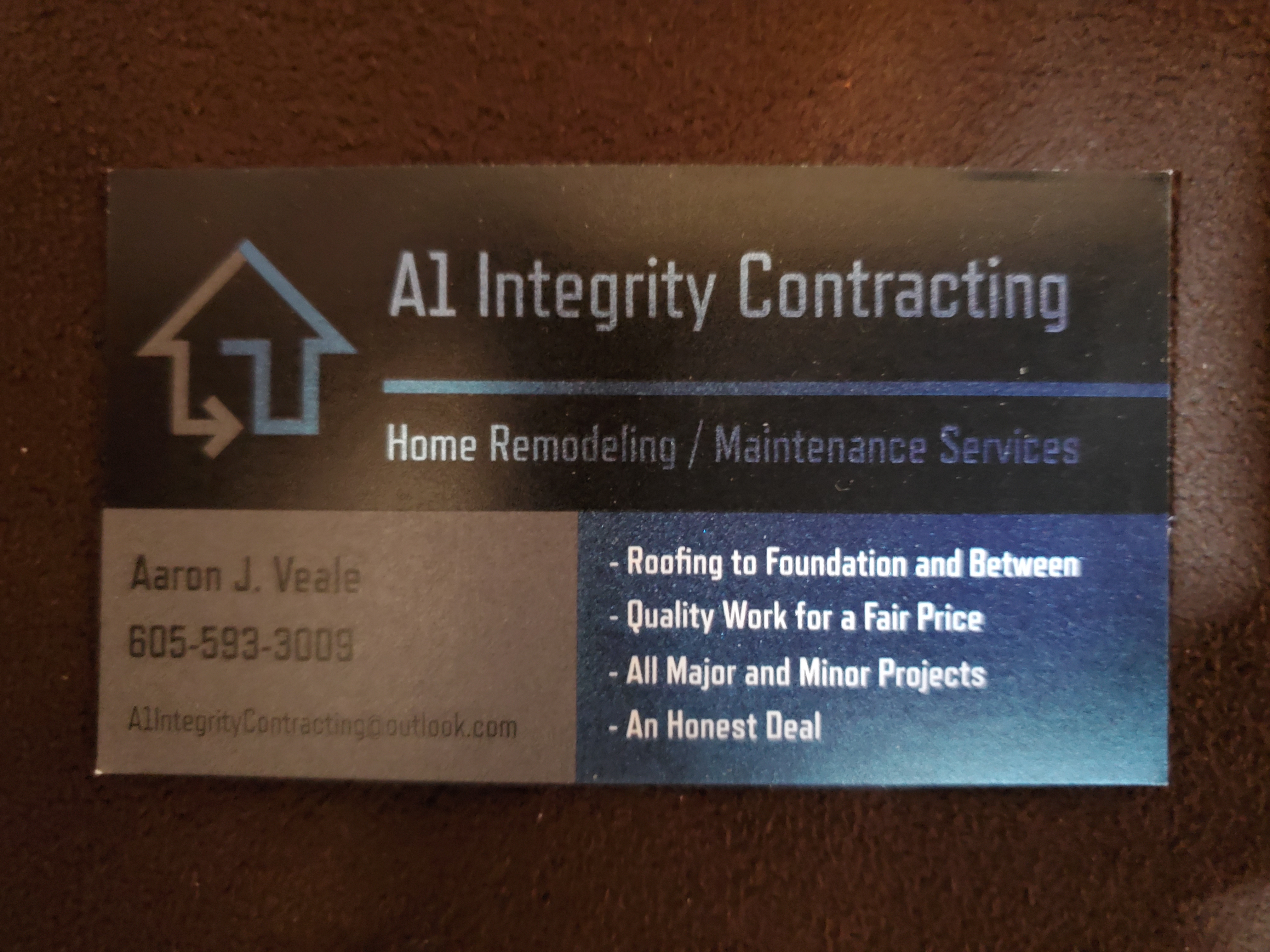 A1 Integrity Contracting Logo