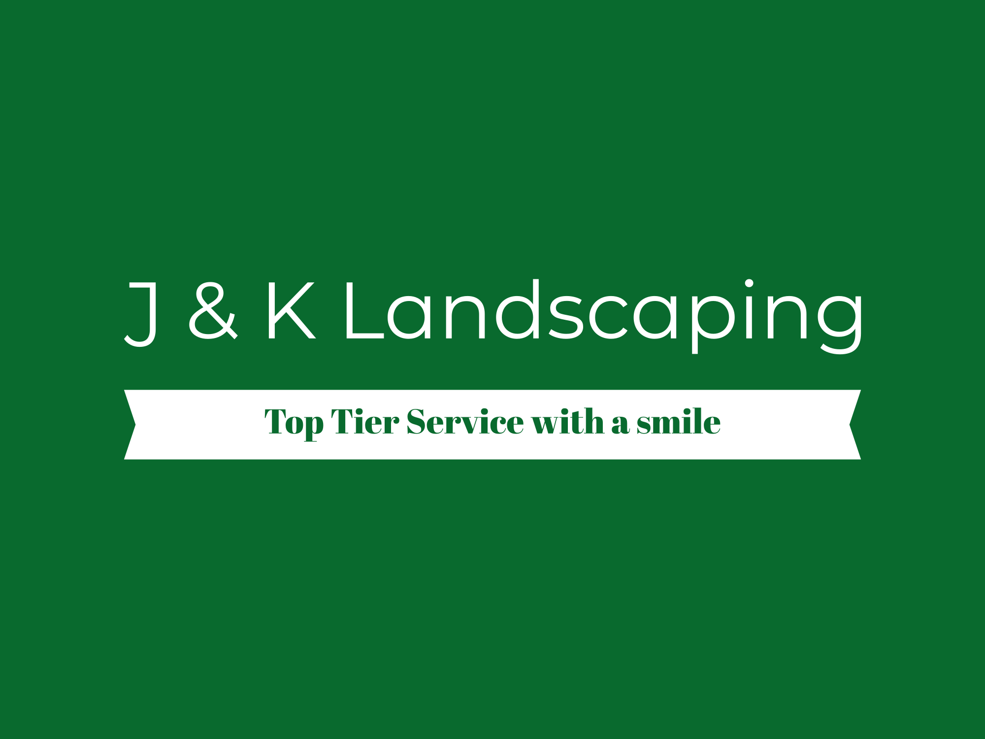 J and K Landscaping Logo