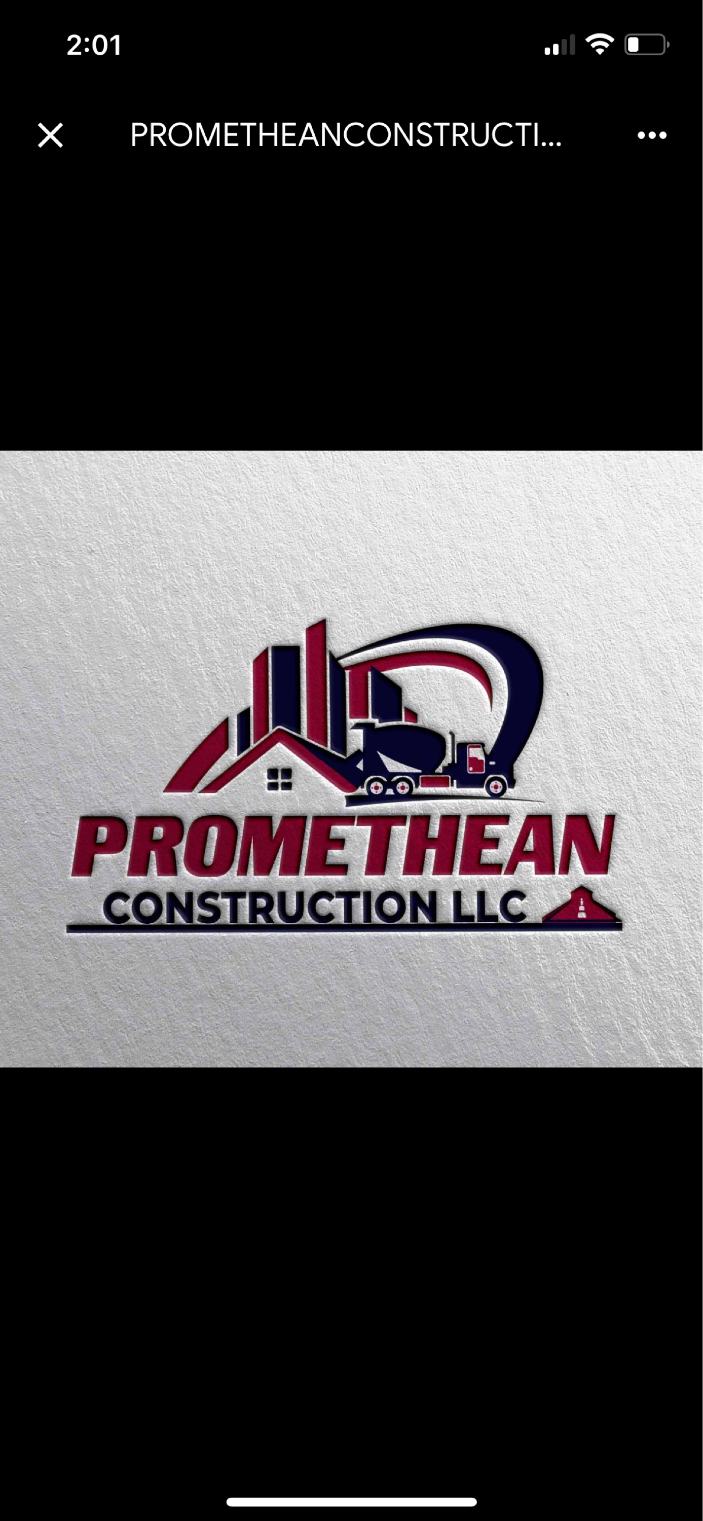 Promethean Construction, LLC Logo