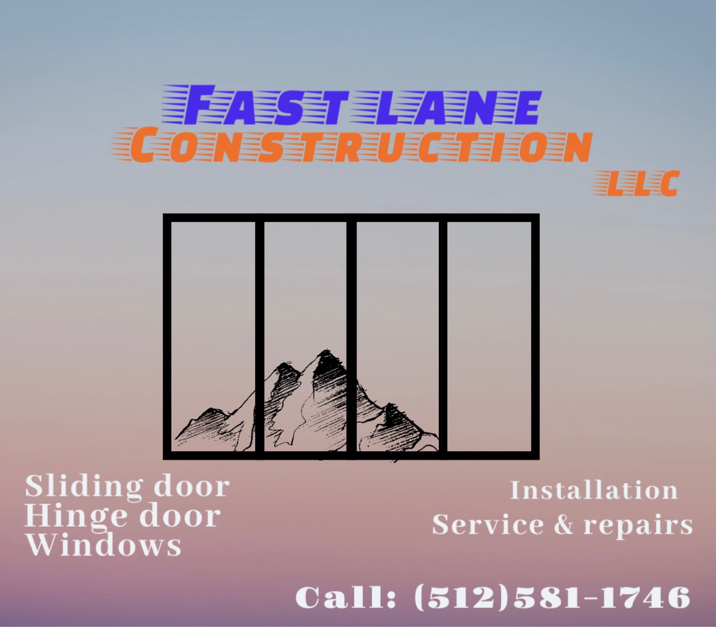 Fast Lane Construction Logo