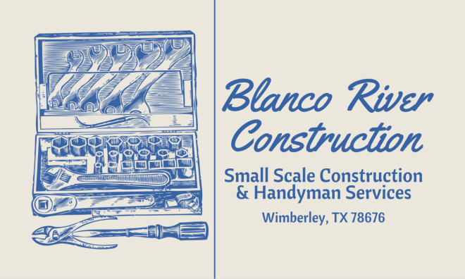 Blanco River Construction Logo