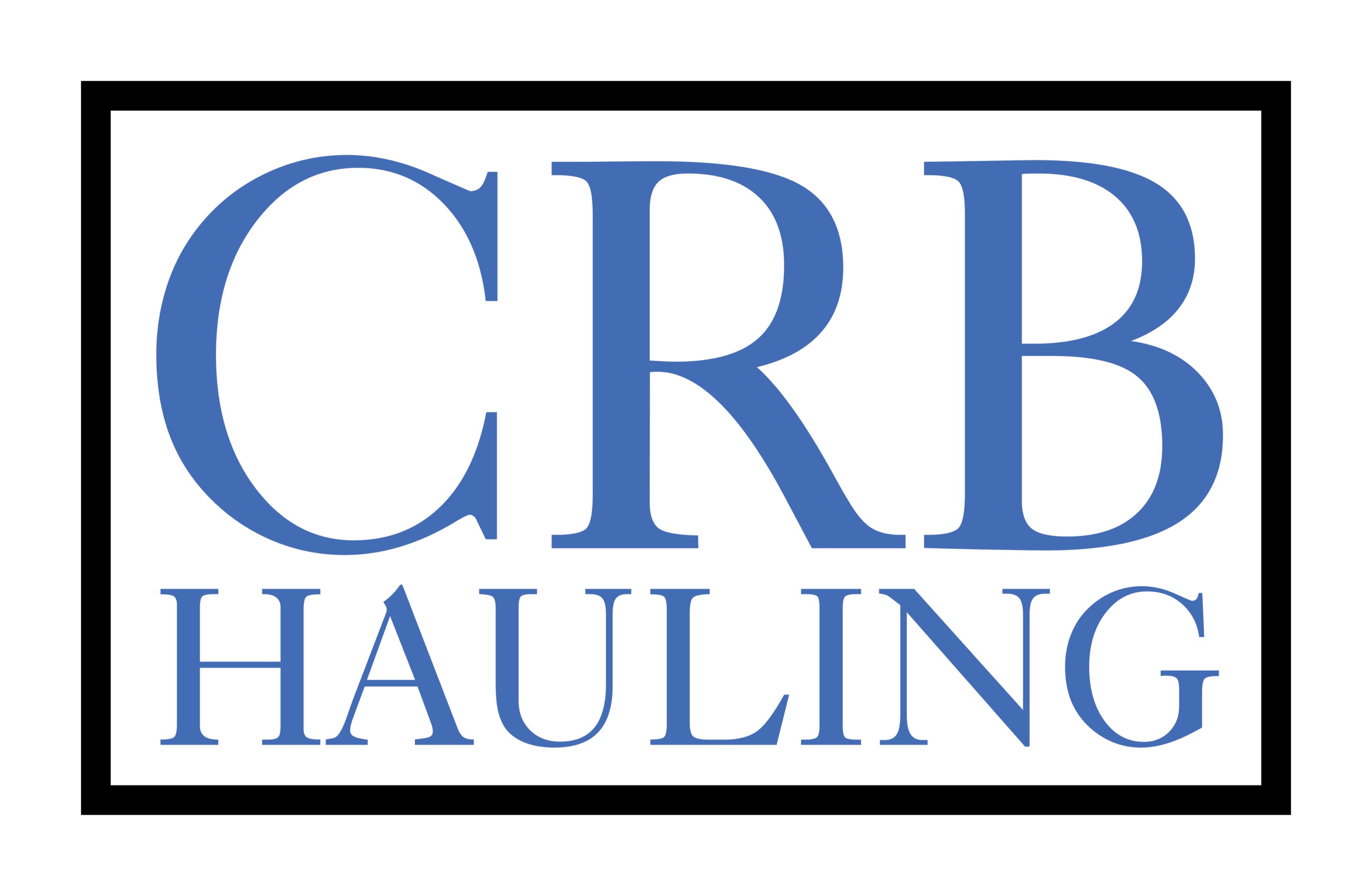 CRB Hauling - Unlicensed Contractor Logo