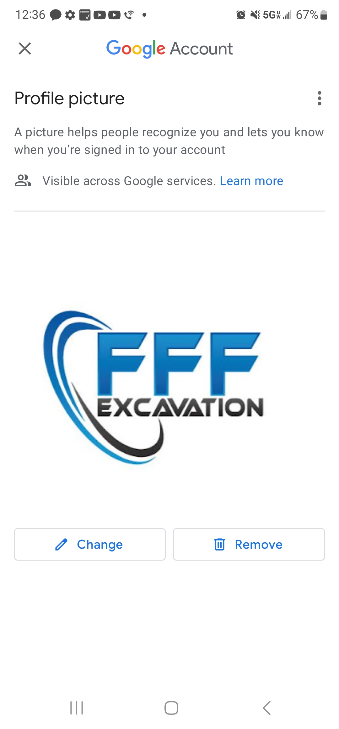 Triple F Excavation Logo