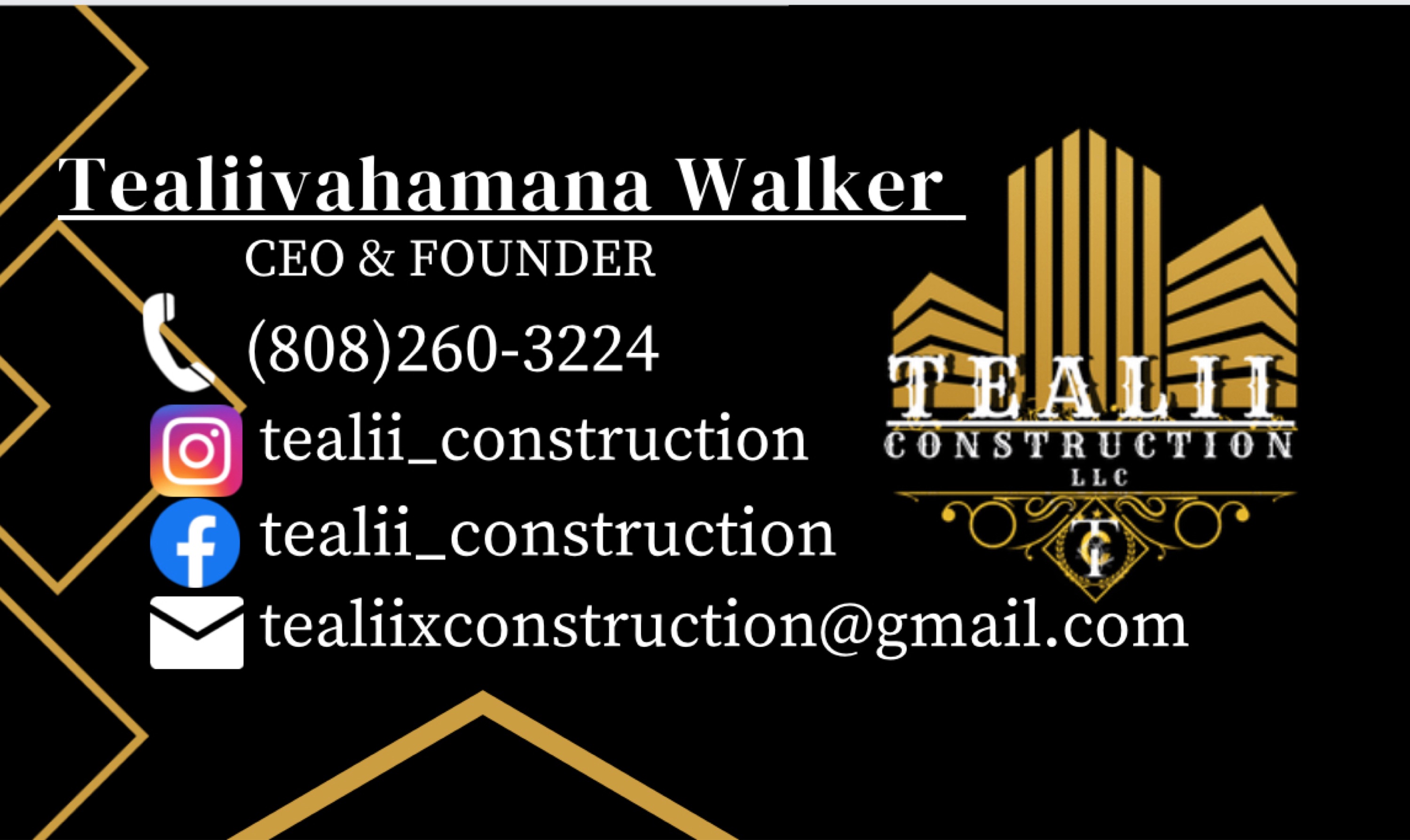 Tealii Construction LLC Logo