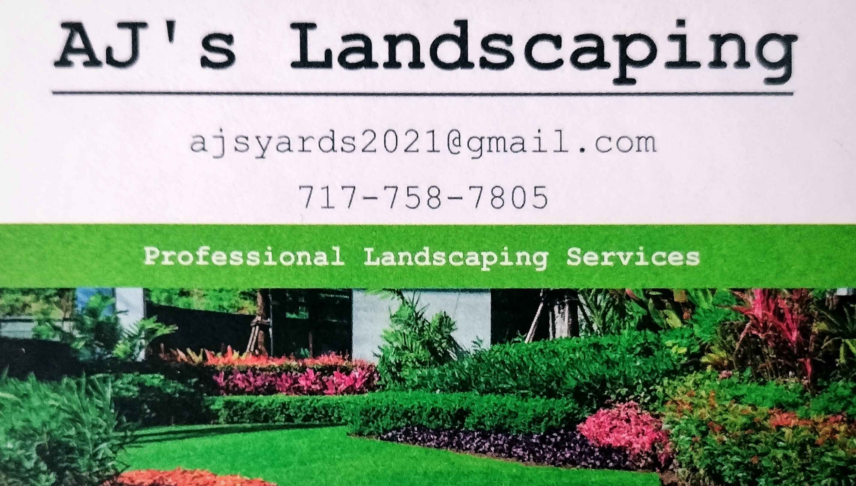 AJ's Landscaping Logo