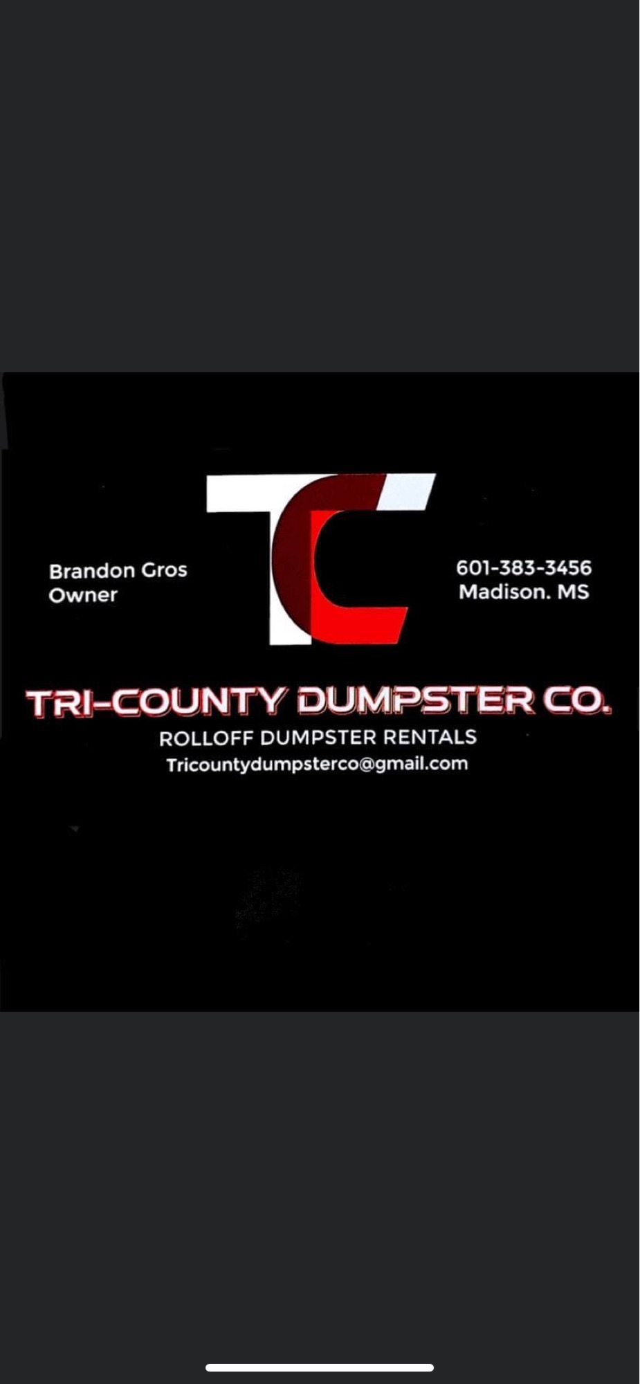 Tri County Dumpster Co Logo