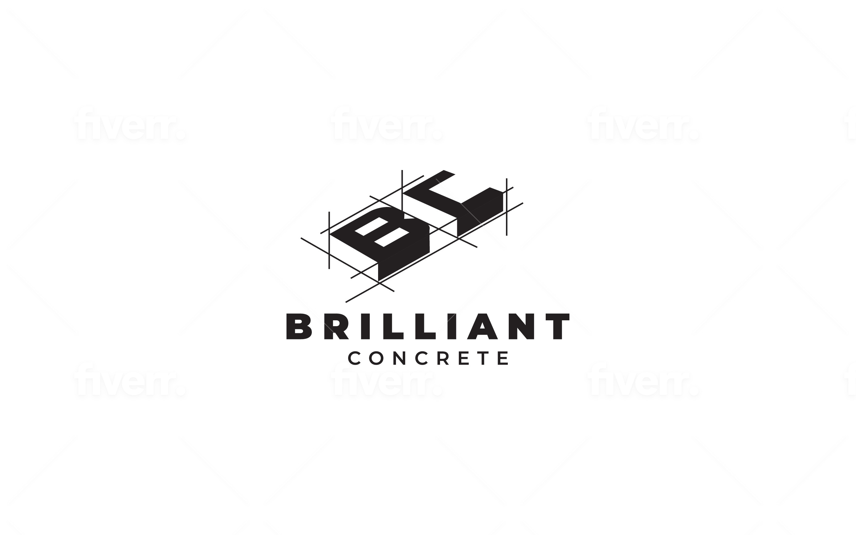 Brilliant Concrete LLC Logo