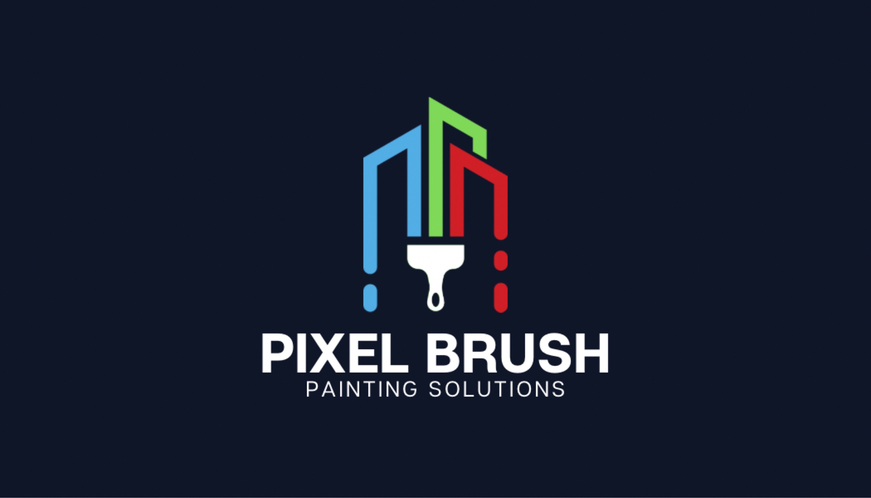 Pixel Brush Painting Solutions Logo