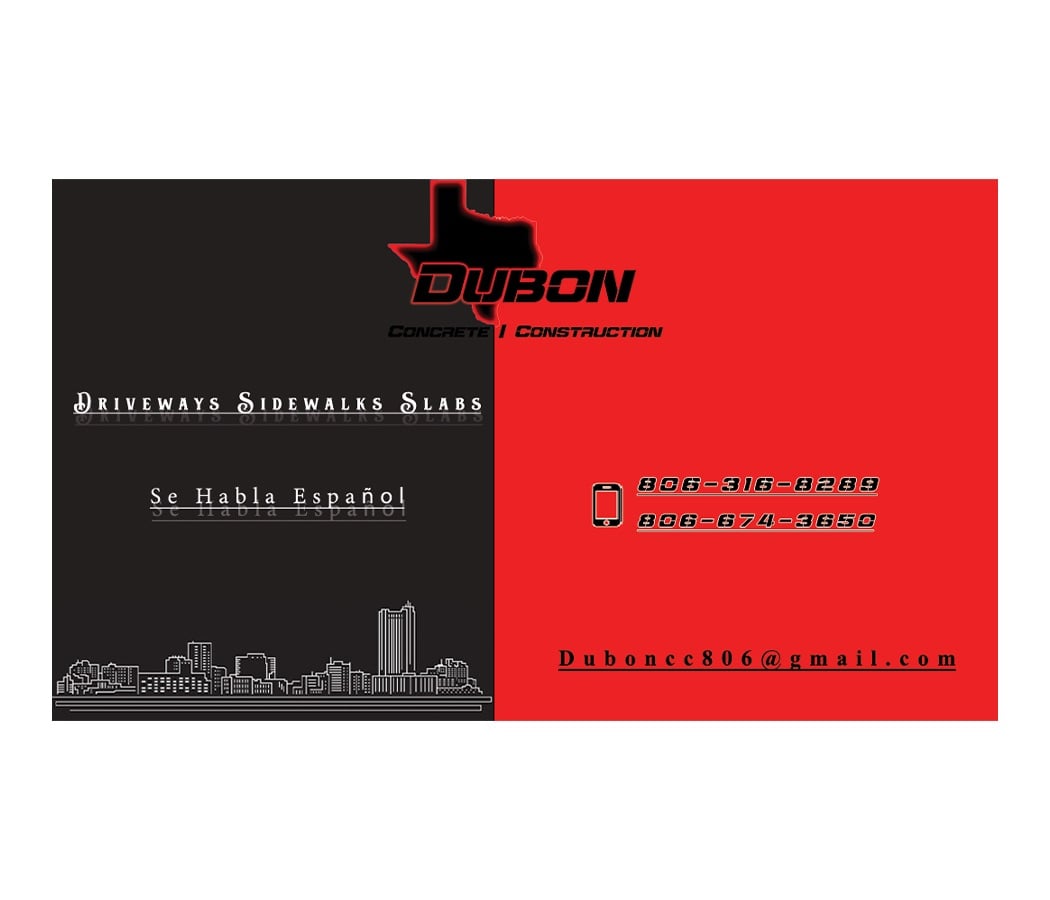 DUBON Concrete & Construction Logo