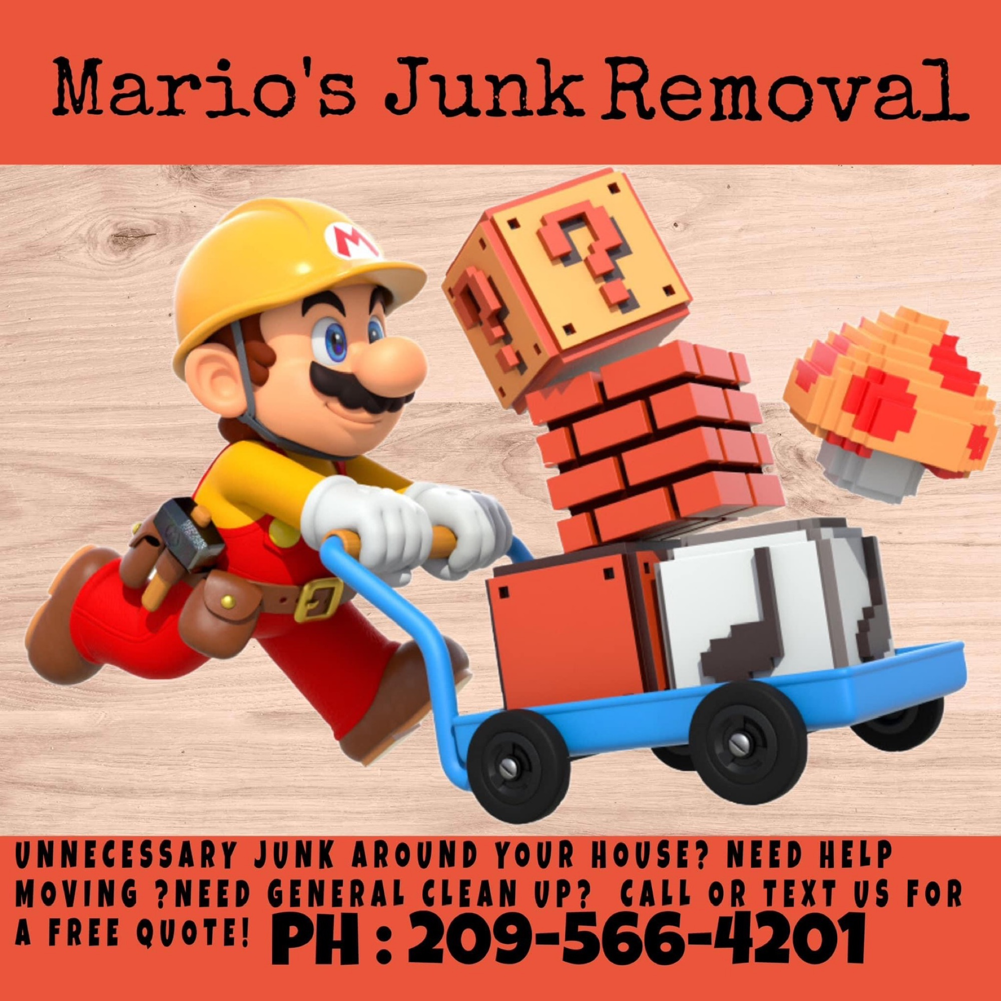 Marios! Junk Removal And More Logo