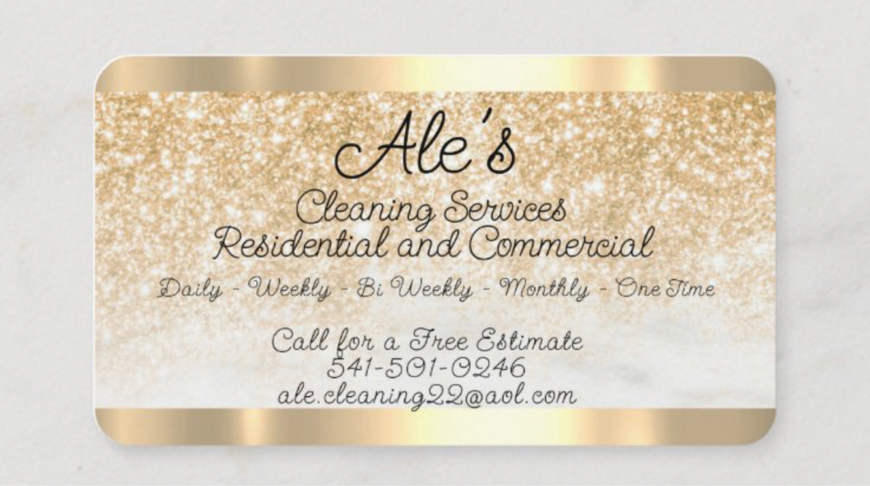 Ale's Cleaning Service Logo