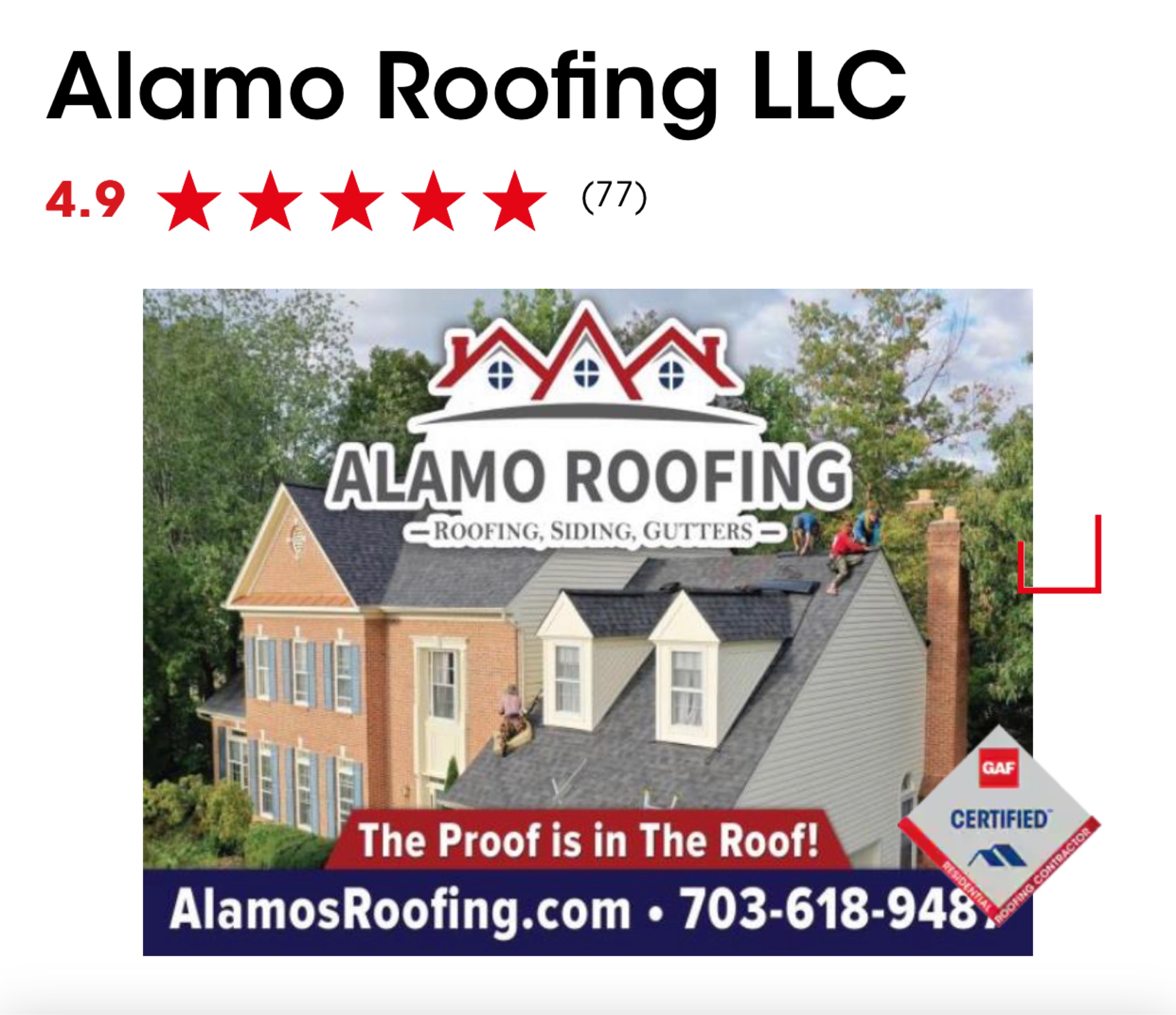 Alamo Roofing, LLC Logo
