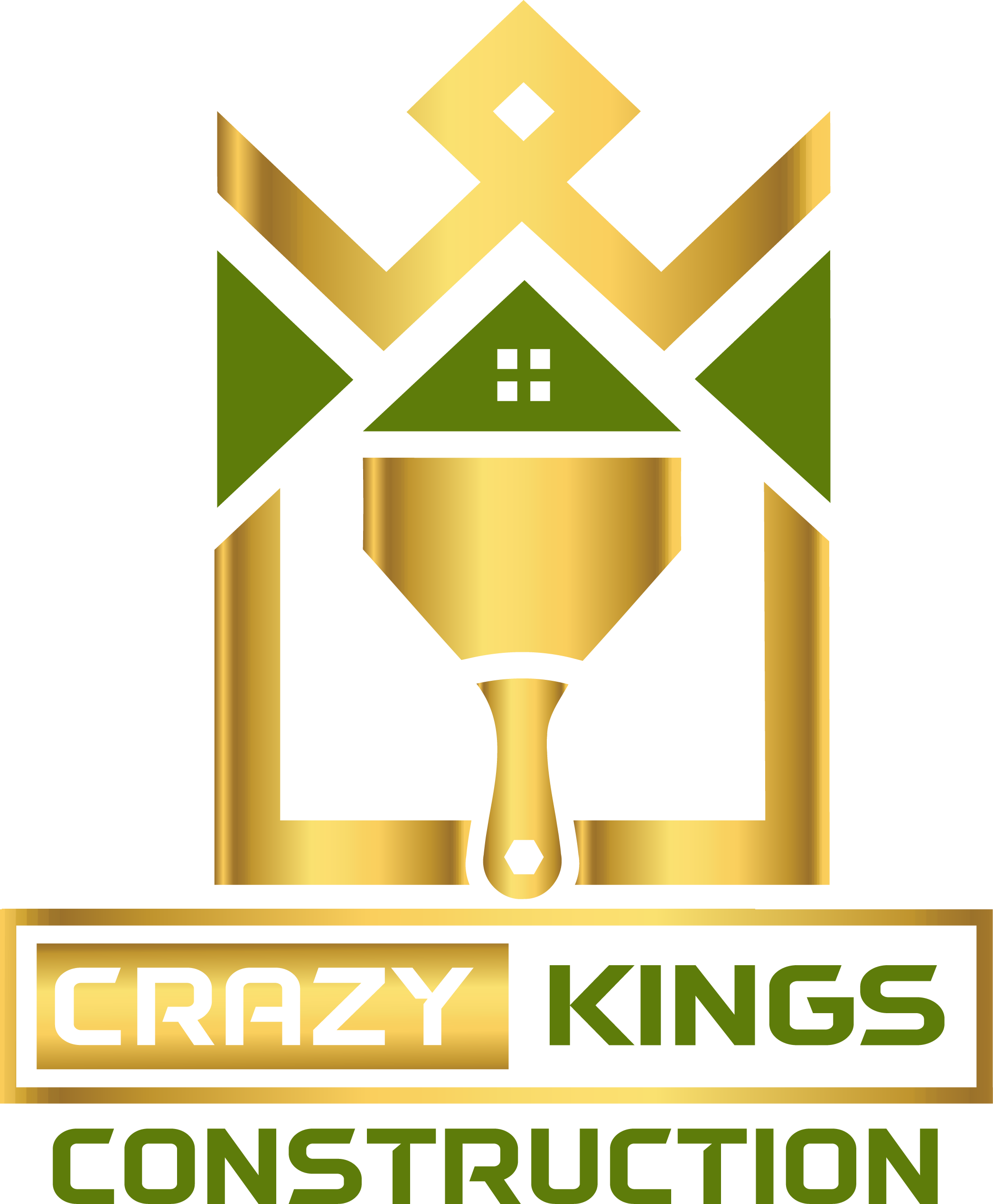 Crazy Kings Construction Logo