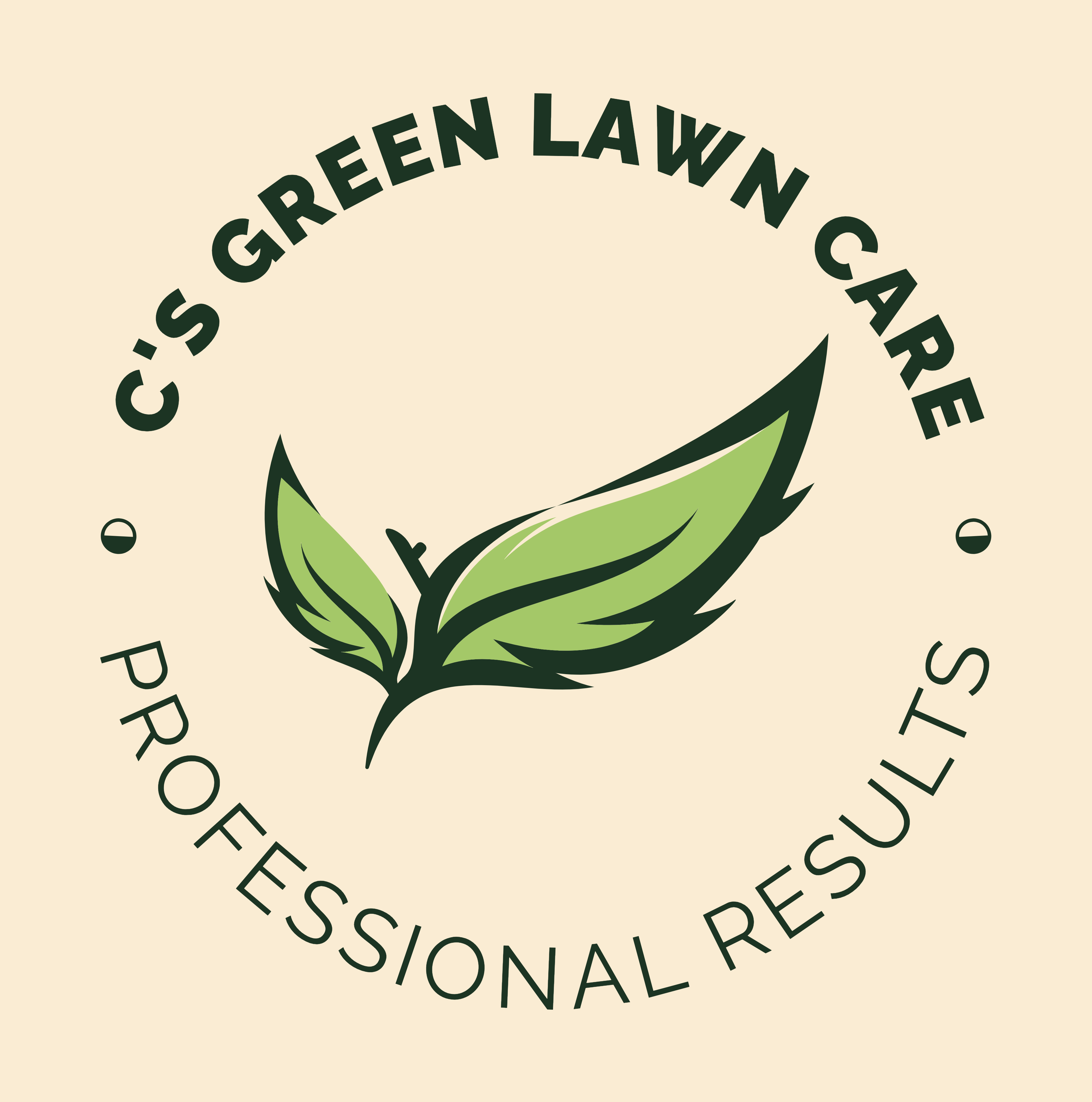 C's Green Lawn Care Logo