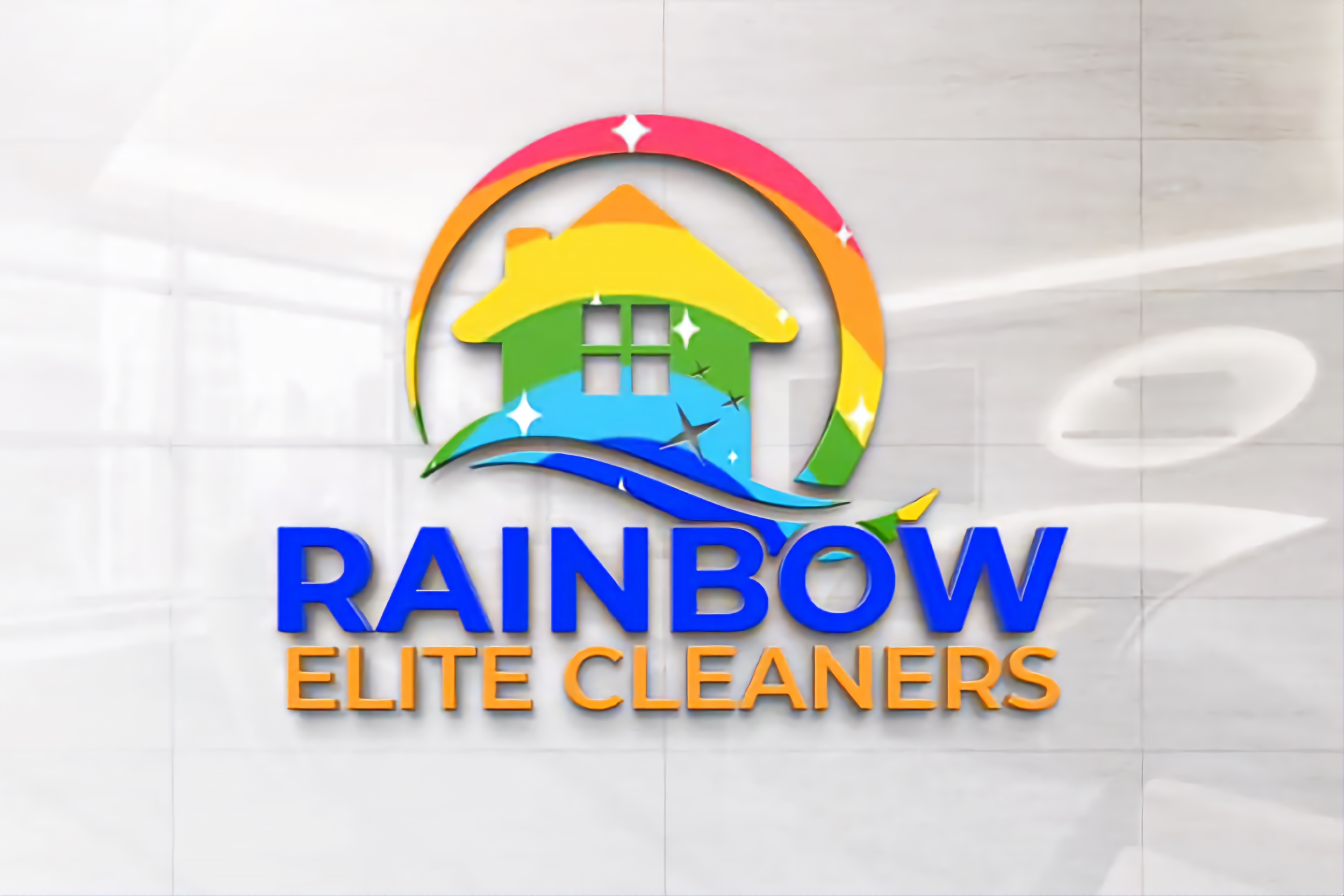 Rainbow Elite Cleaners Logo