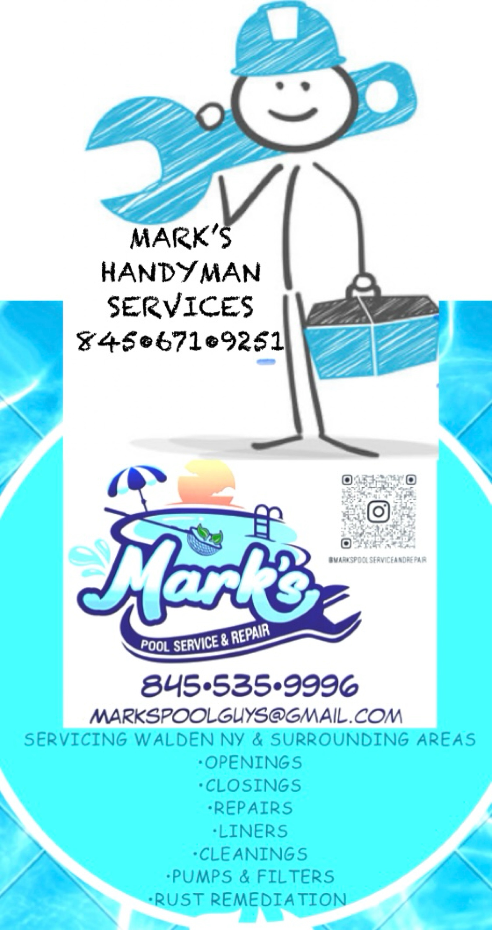 Marks Pool Service and Repair Logo