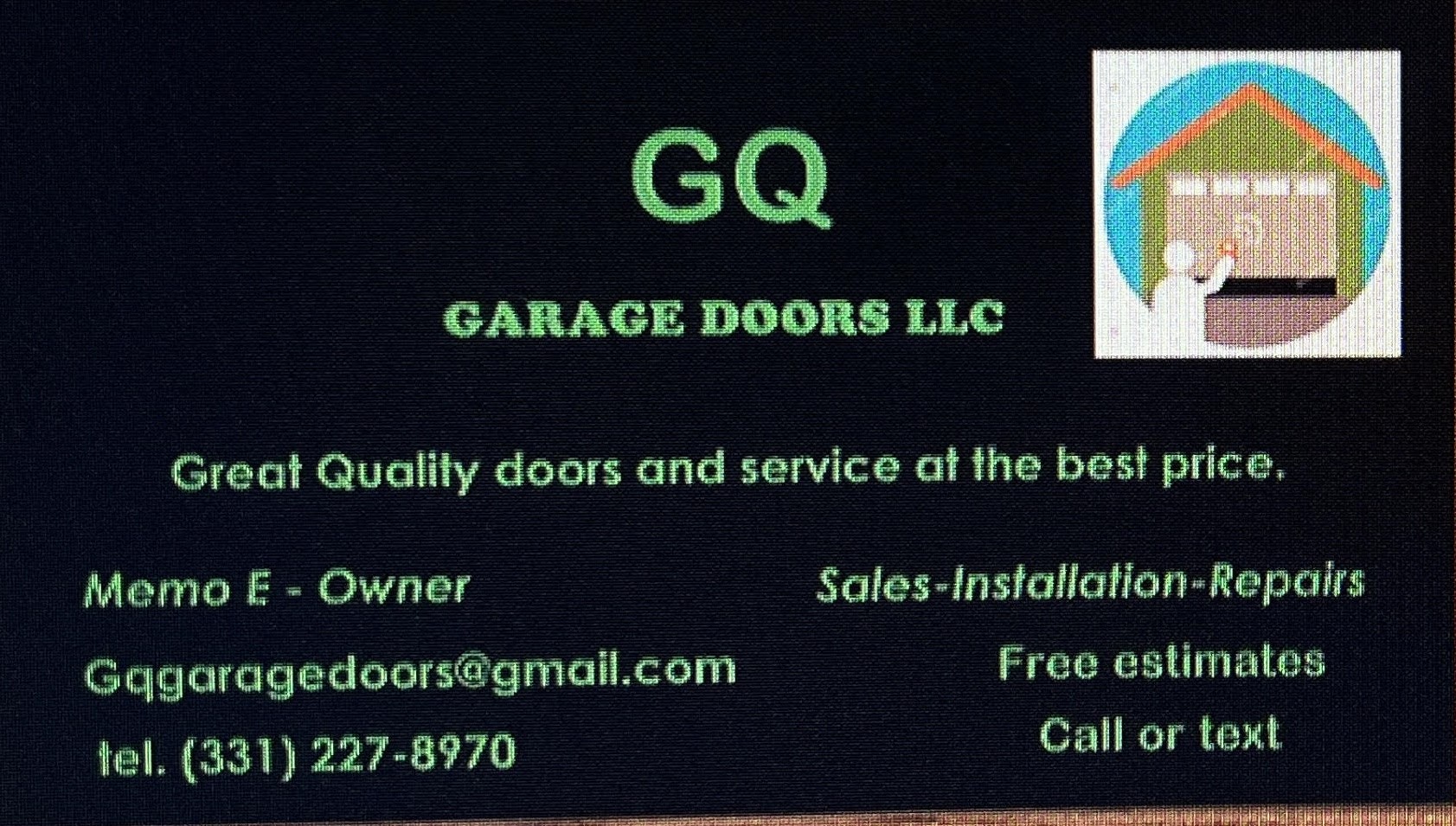 GQ Garage Doors LLC Logo