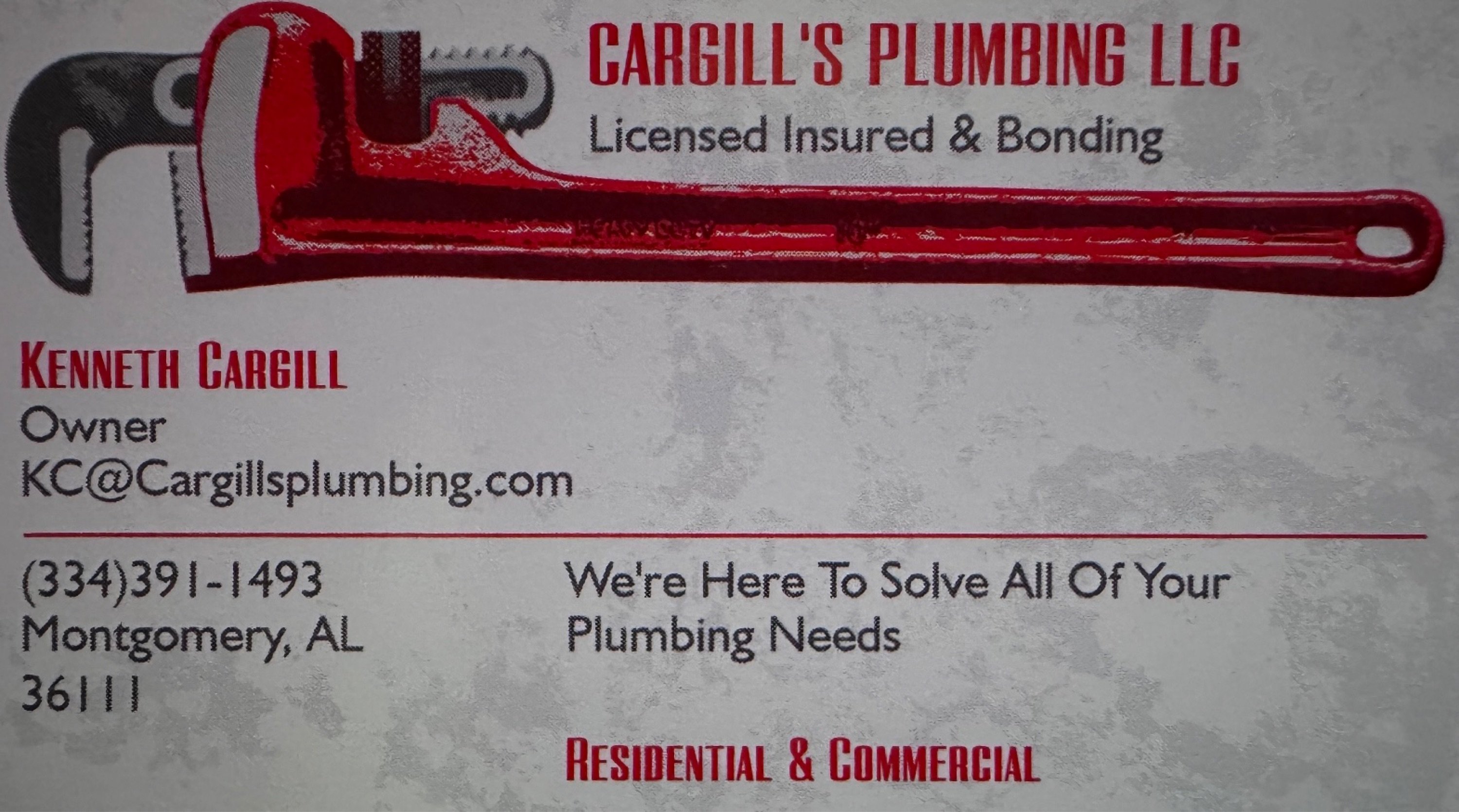Cargill's Plumbing, LLC Logo
