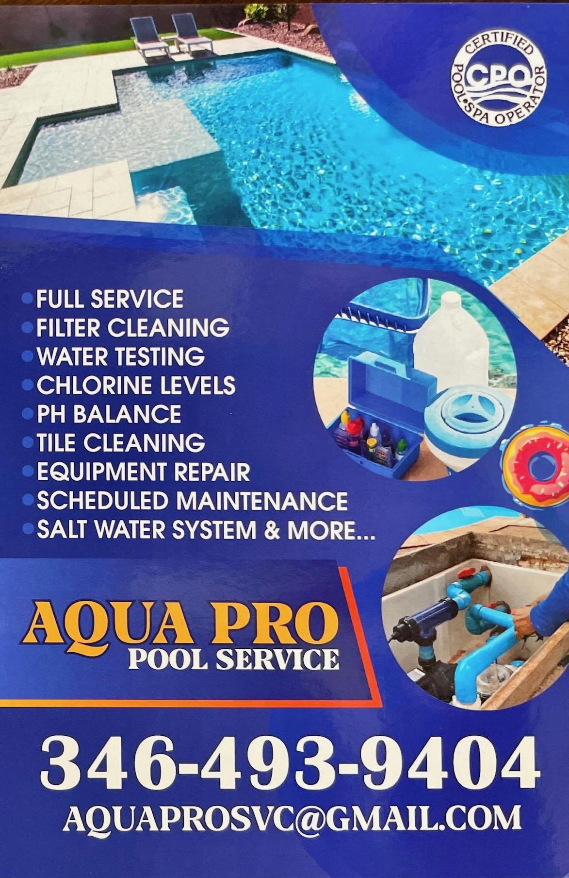 Aqua Pro Pool Service Logo