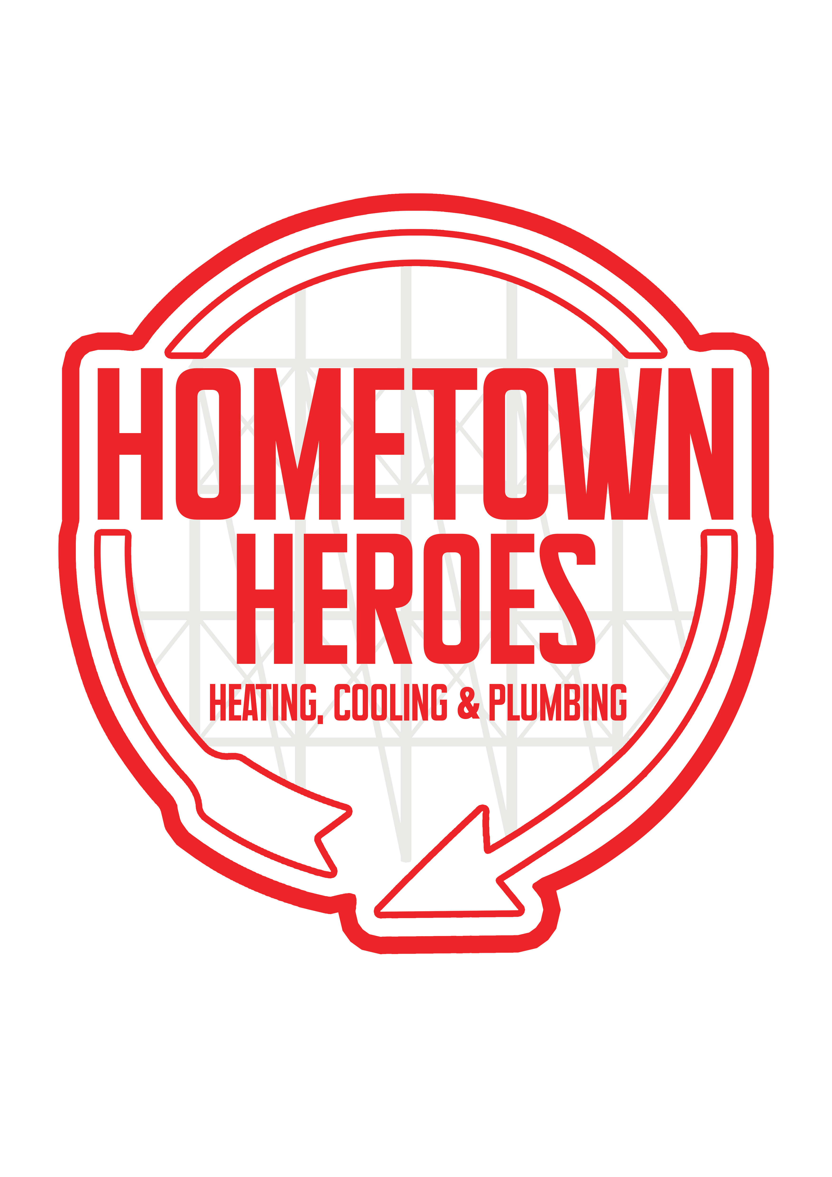 Hometown Heroes Heating and Cooling Logo