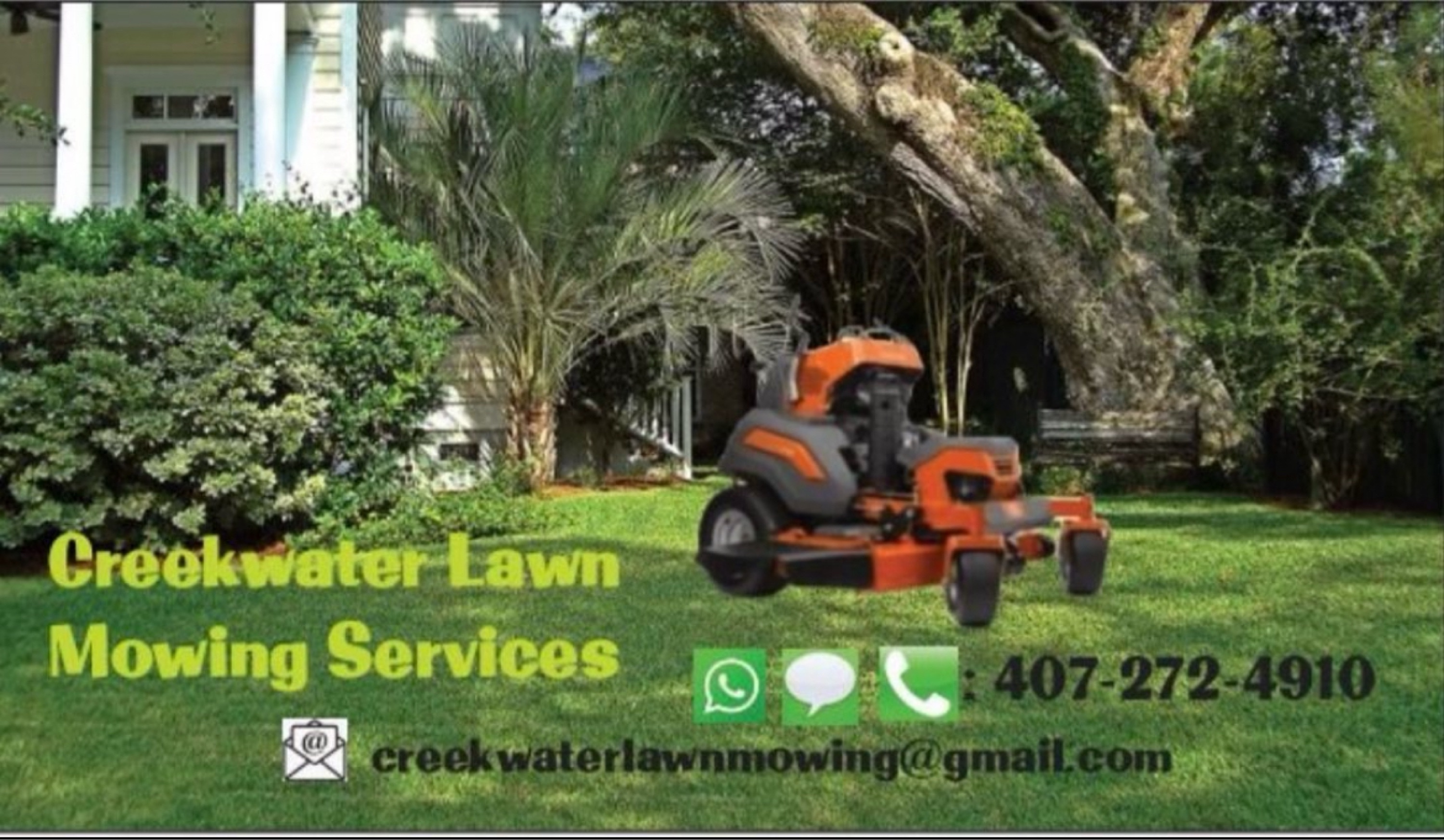 Creekwater Lawn Mowing Services Logo