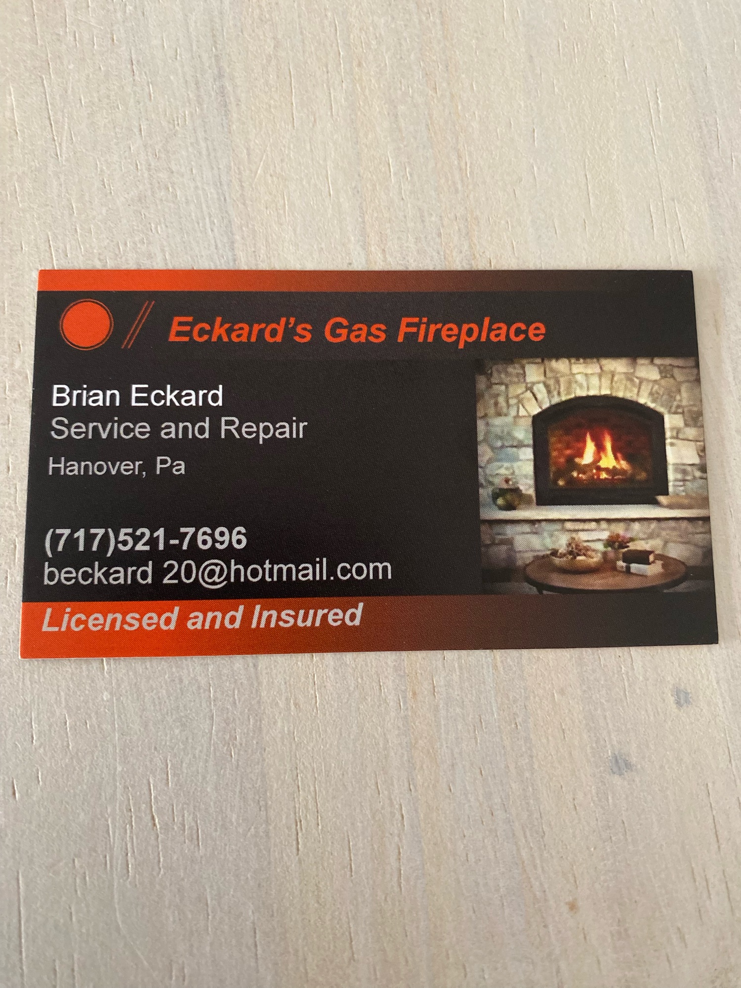 Eckard Gas Fireplace Logo