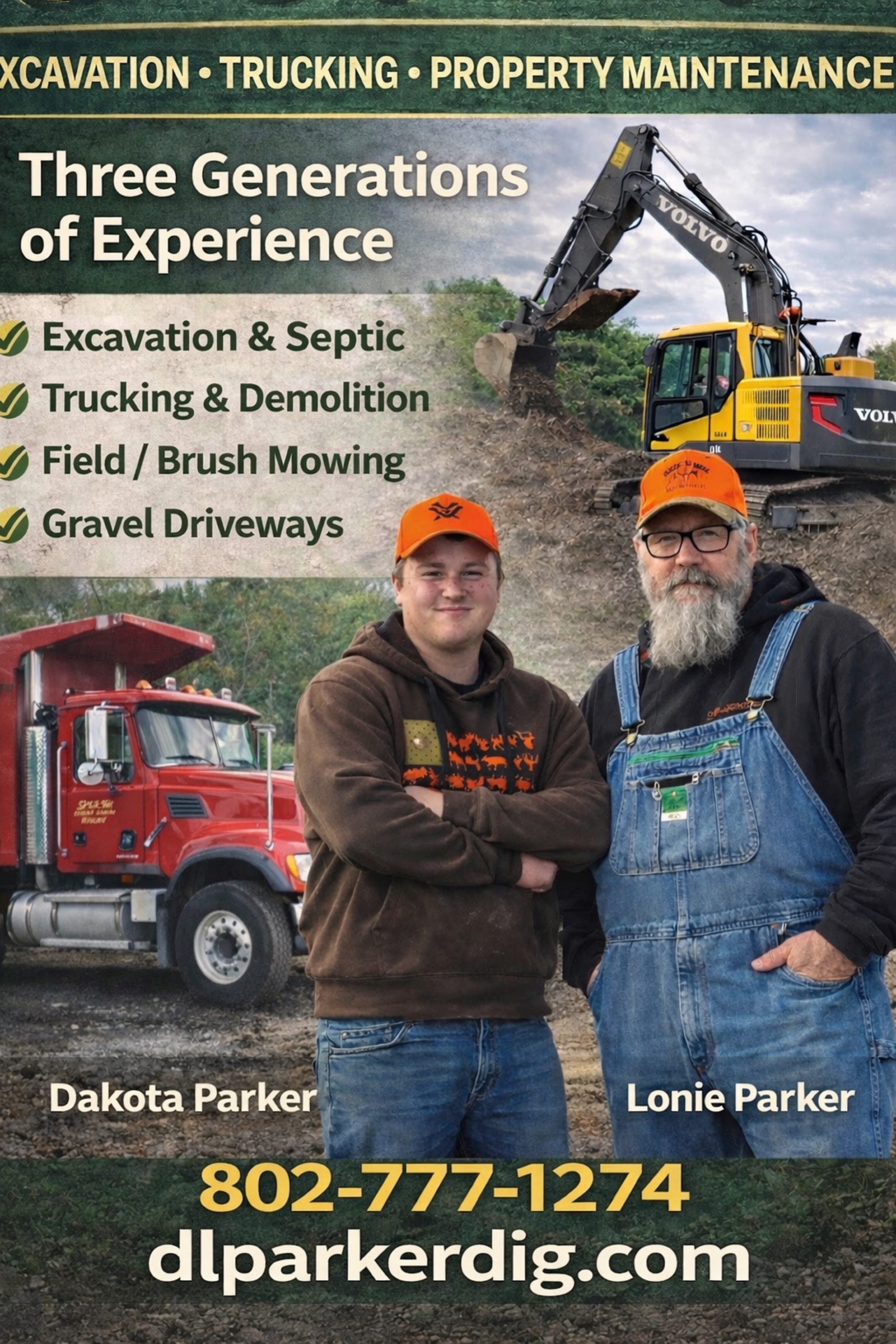 D&L Parker Property Services and Construction Logo