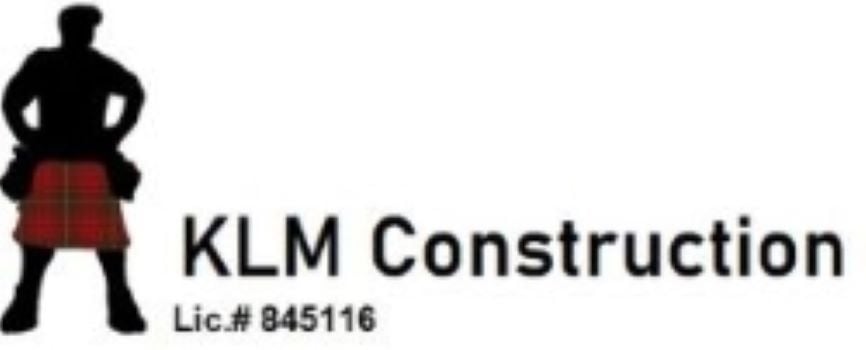 K L M CONSTRUCTION Logo