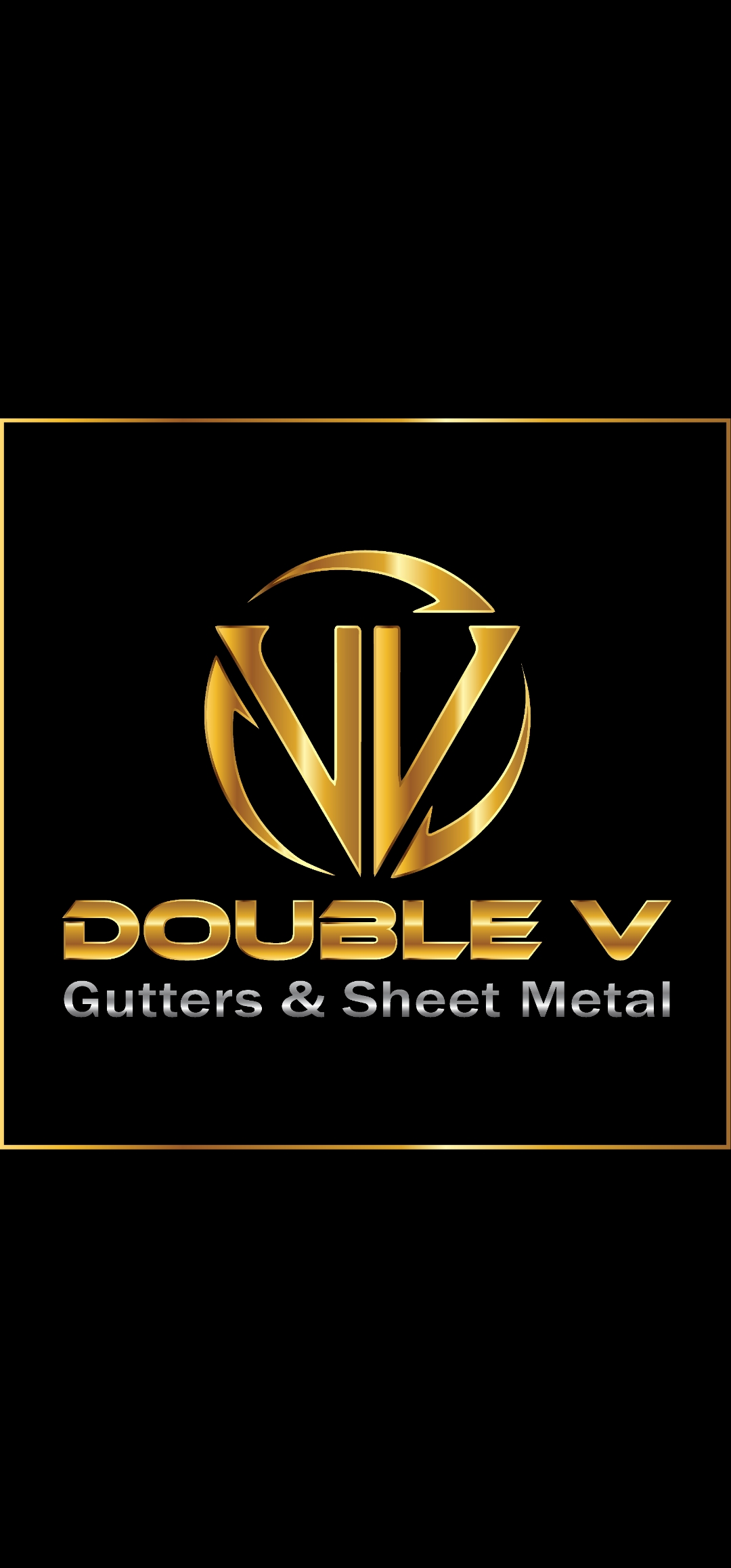 Double V Gutters & Sheet Metal Logo