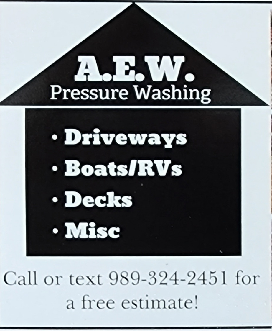 A.E.W. Pressure Washing Logo
