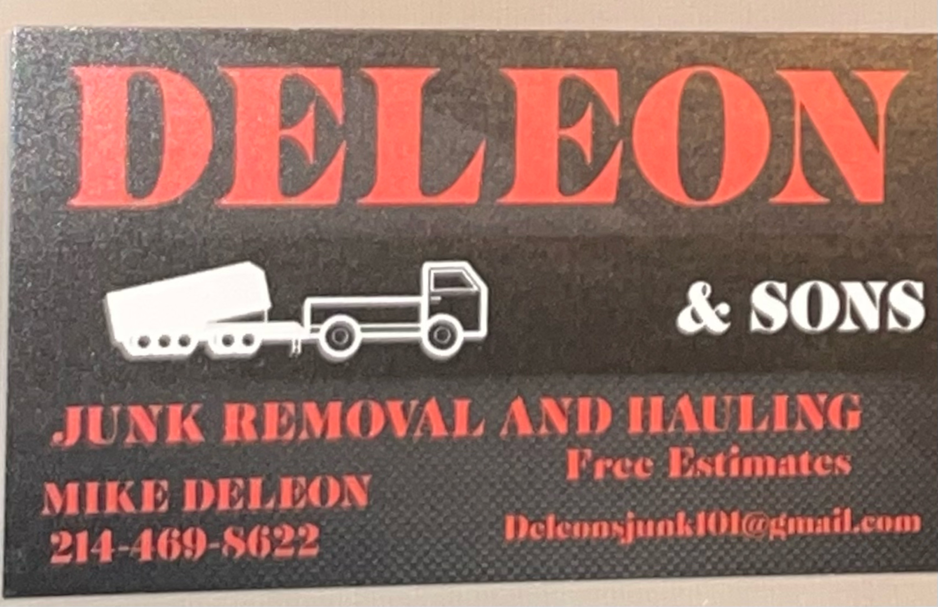 Deleon & Sons Junk Removal & Hauling Logo