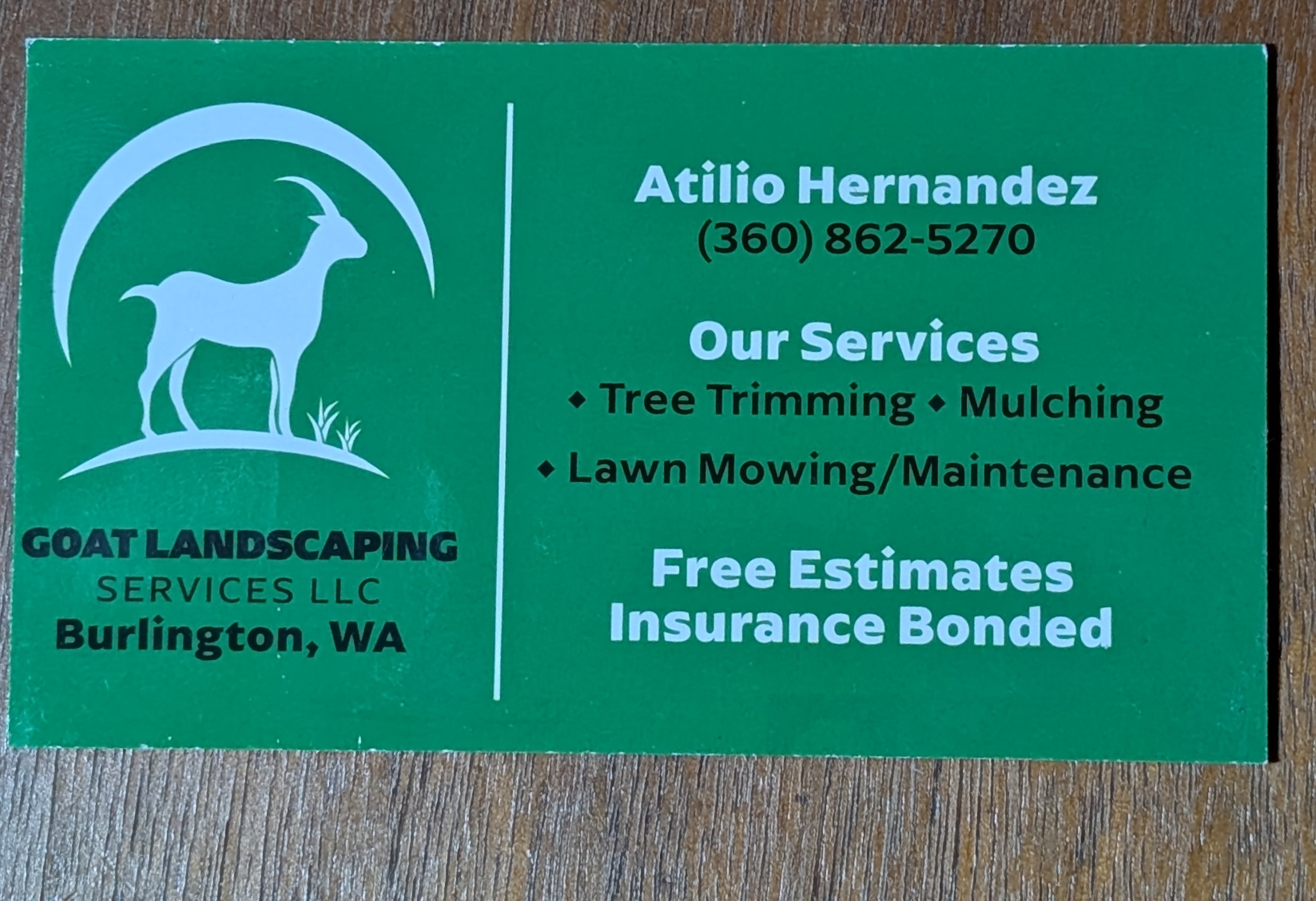 Goat Landscaping Services Logo