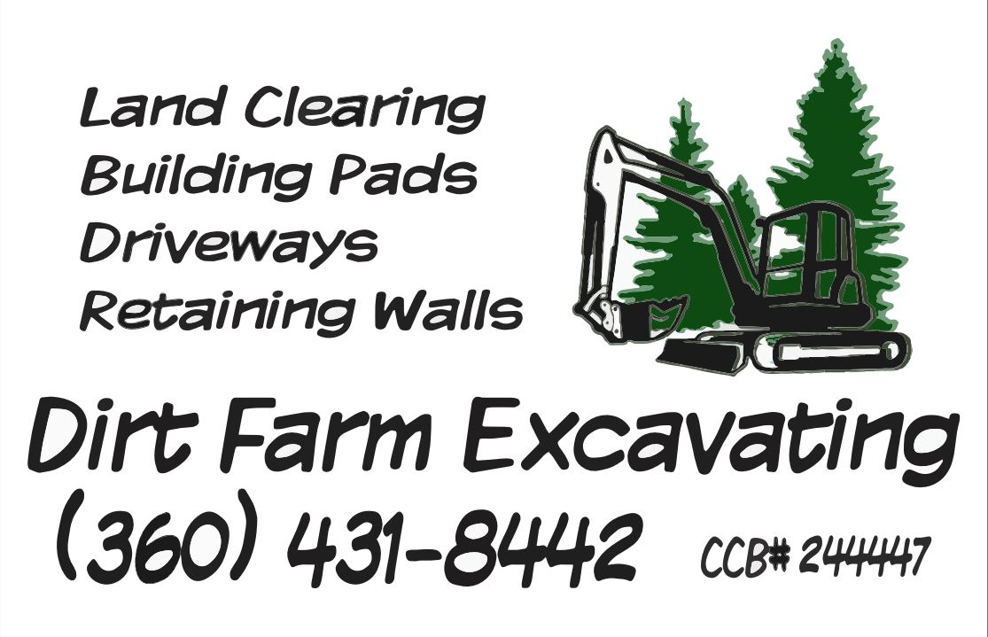 Dirt Farm Excavating Logo