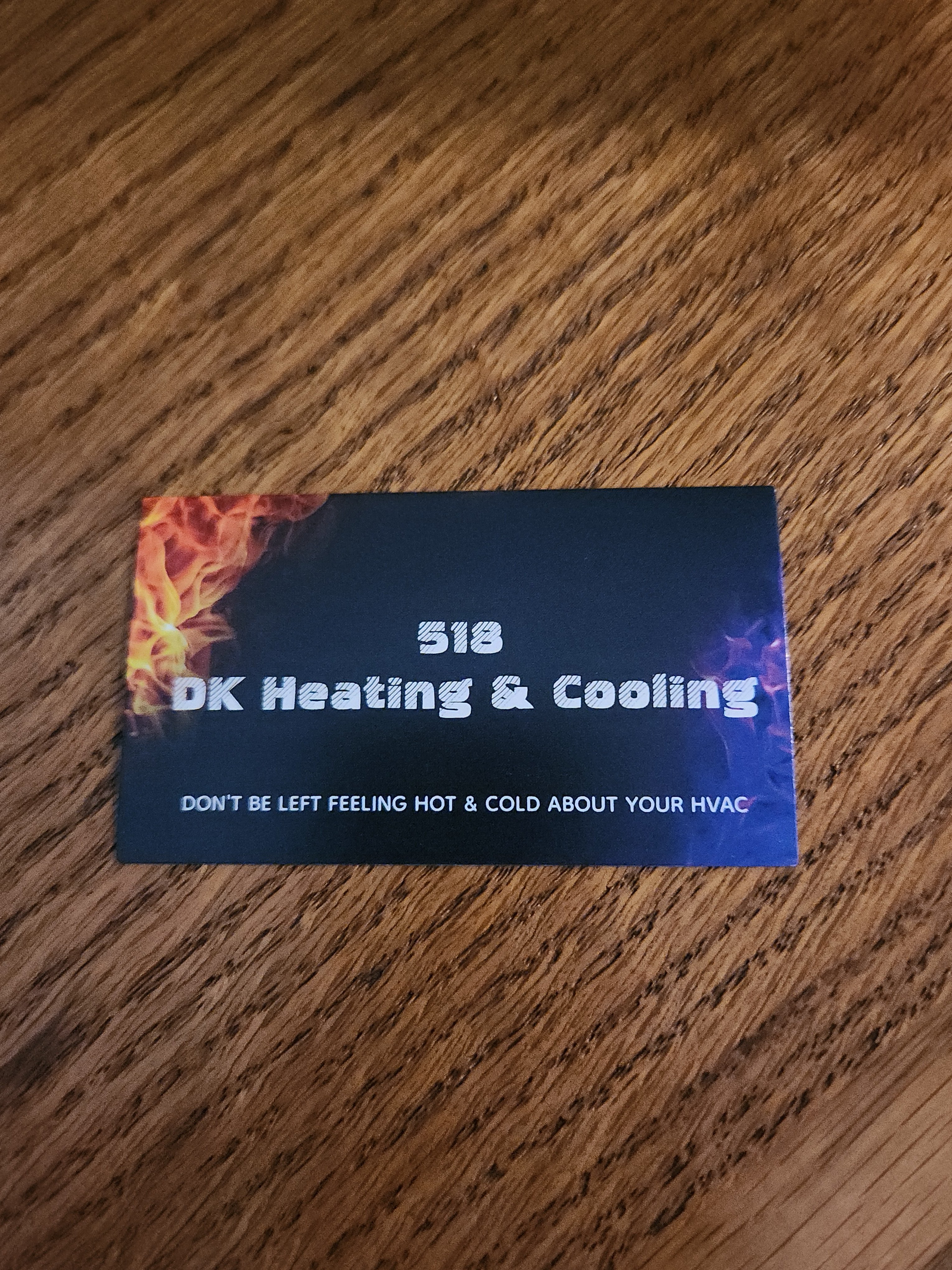 518 DK Heating and Cooling Logo