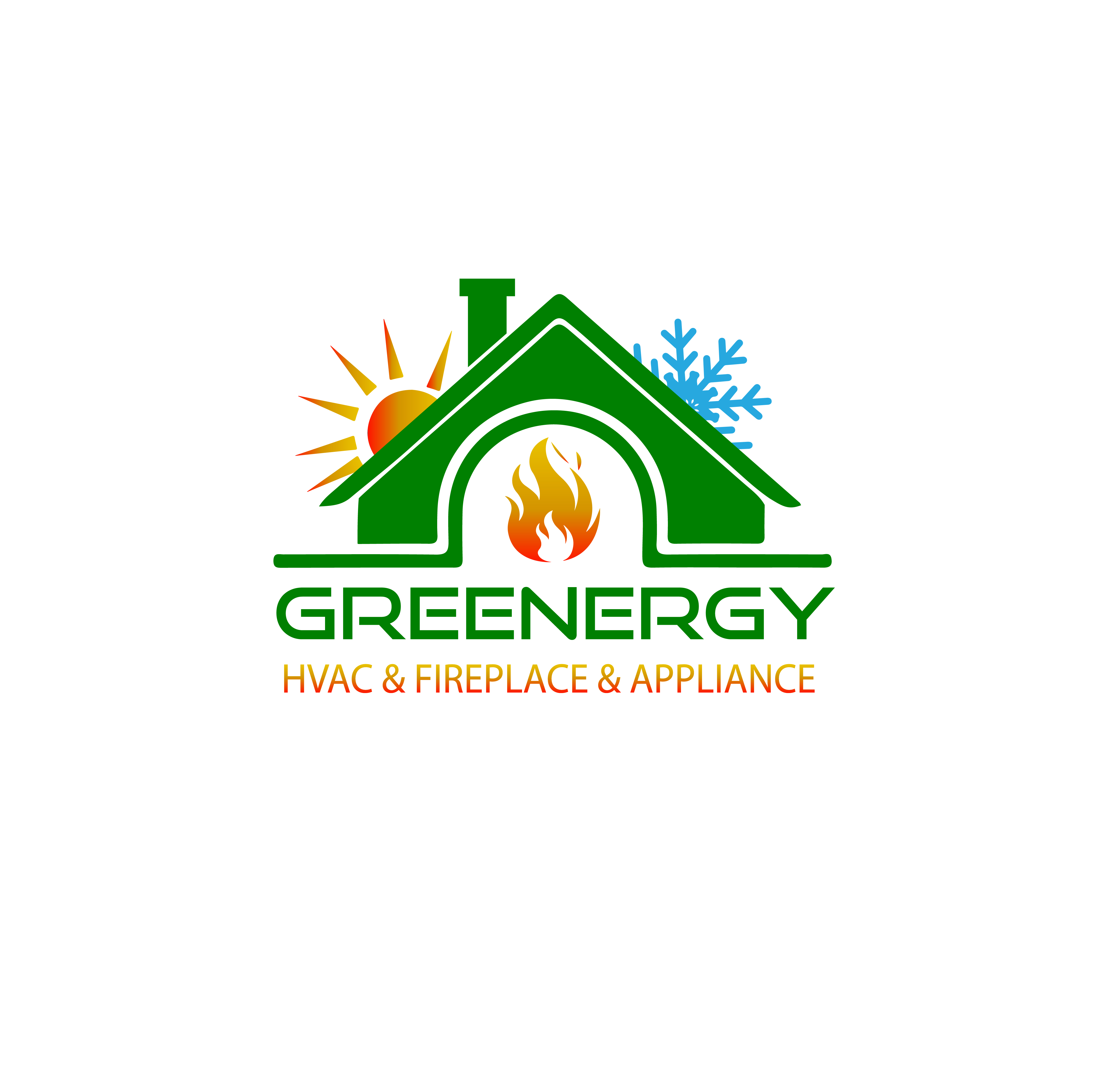 Greenergy HVAC & Fireplace Logo