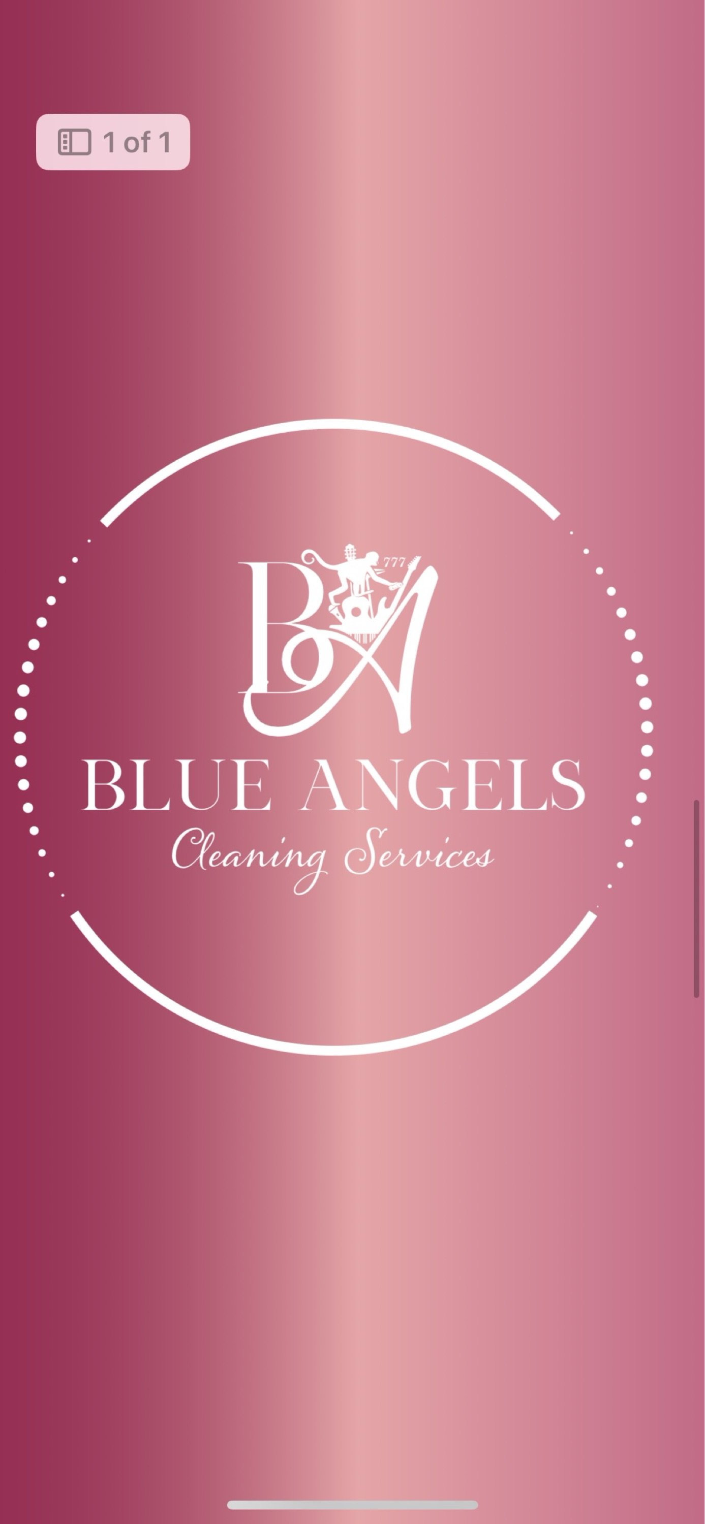 Blue Angel's Cleaning Services Logo